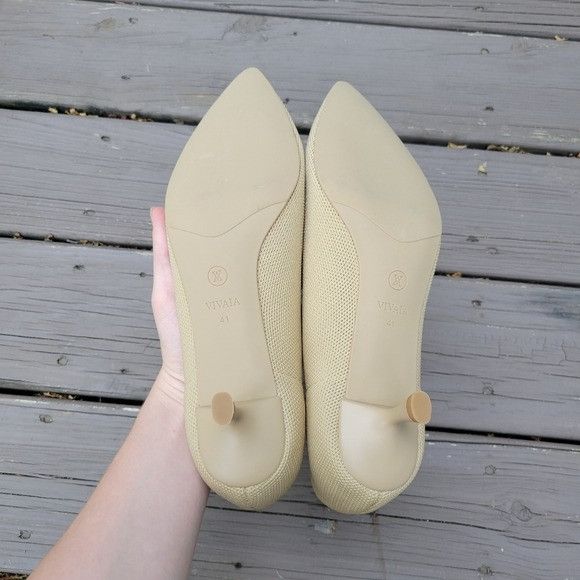 Other The Vivaia Stella Pointed Toe Nude Beige Everyday Comfort Ki Size US 10.5 / IT 40.5 - 6 Thumbnail