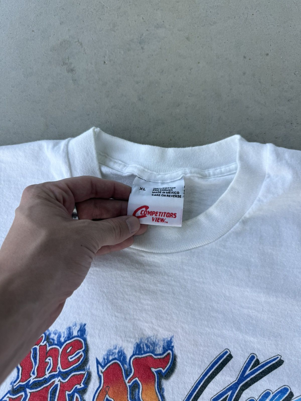 NASCAR Vintage 90s The Heat Is On NASCAR Burger among Racing Tee Size US XL / EU 56 / 4 - 5 Thumbnail