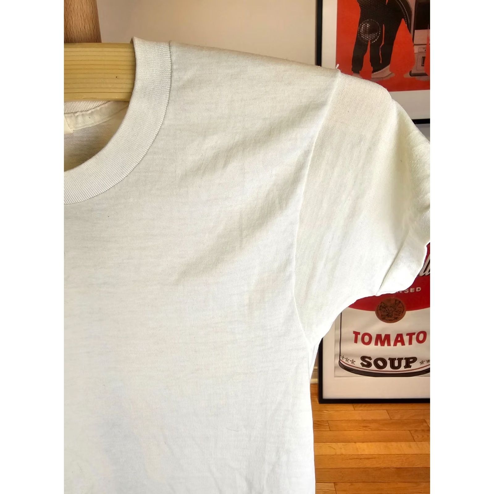 JCPenney VINTAGE JC PENNEY T-Shirt SHIRT Men SZ M 50/50 White Yellowing Logo Stitch 70's 70s Size US S / EU 44-46 / 1 - 6 Thumbnail