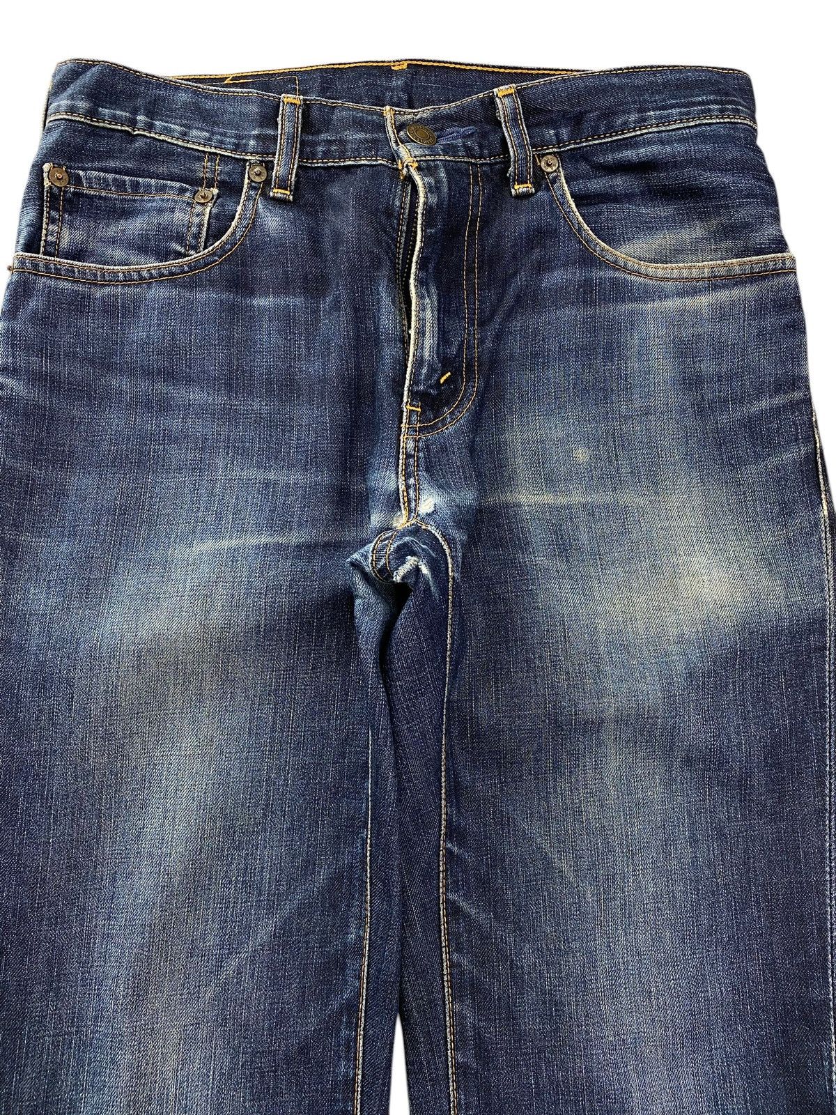 Levi's Levi’s Blue Wash Whiskered Style Straight Leg Jeans Size US 30 / EU 46 - 2 Thumbnail