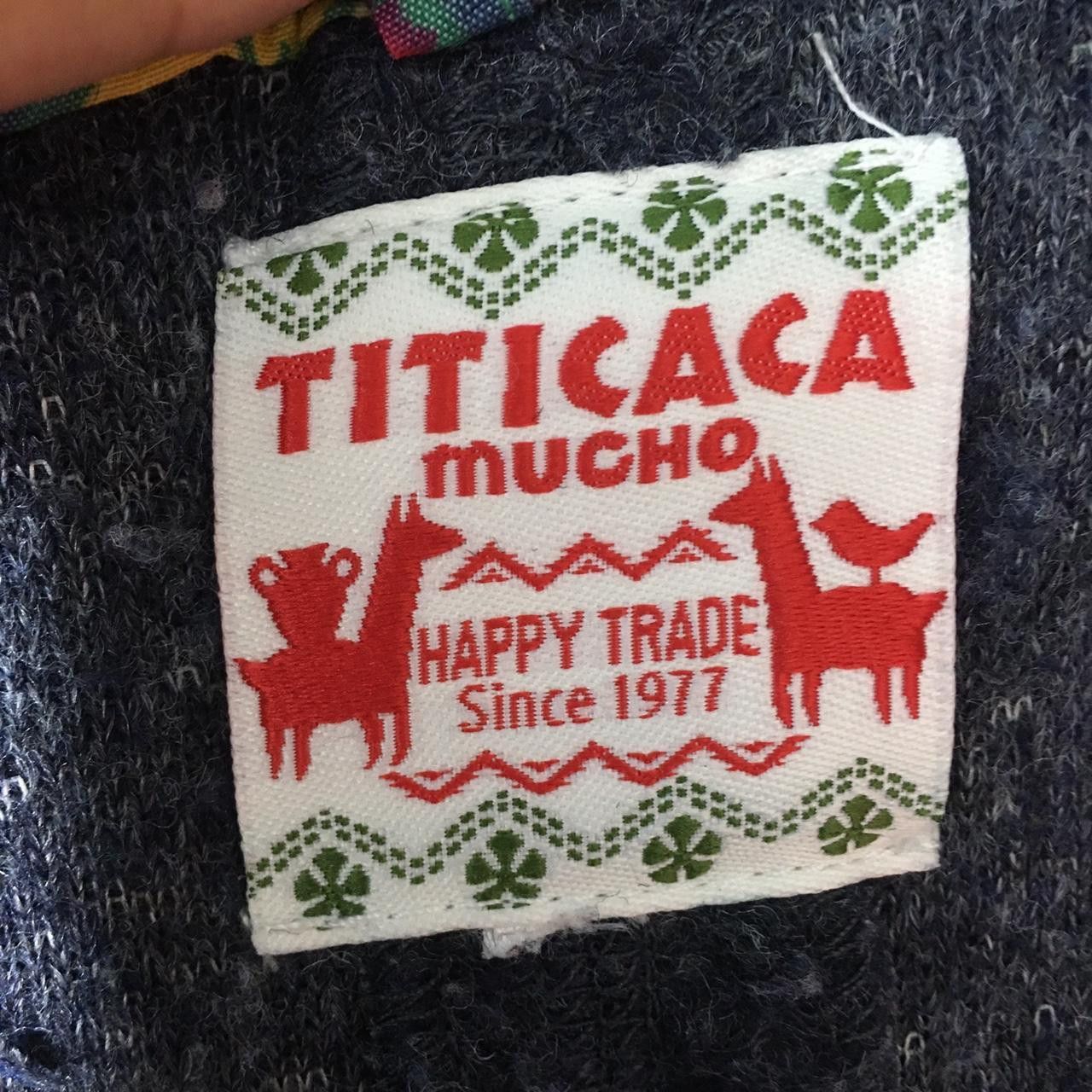Vintage Vtg TITICACA MUCHO NATURE Floral Navajo Sherpa Fleece Size L / US 10 / IT 46 - 3 Thumbnail