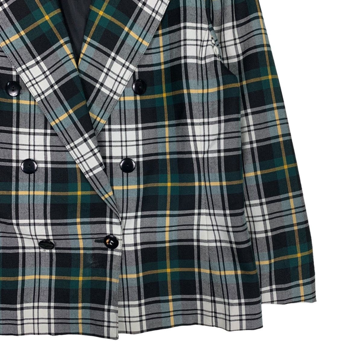 Japanese Brand GERARD PASQUIER Tartan Double Breasted Coat Jacket #0531-C24 Size S / US 4 / IT 40 - 4 Thumbnail