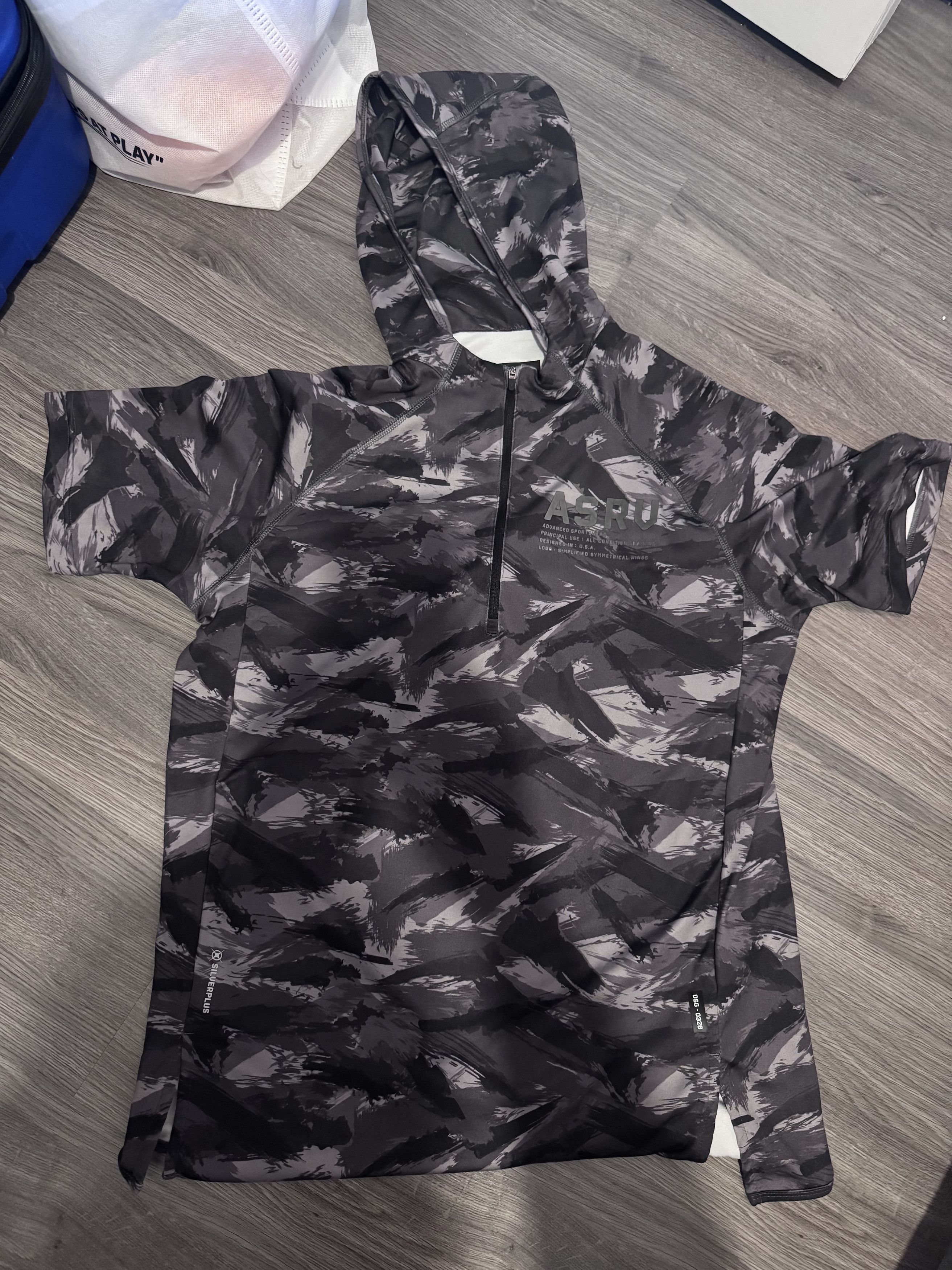 ASRV DSG. 0328 SilverPlus® Fitted Short Sleeve Hoodie Size US M / EU 48-50 / 2 - 1 Preview