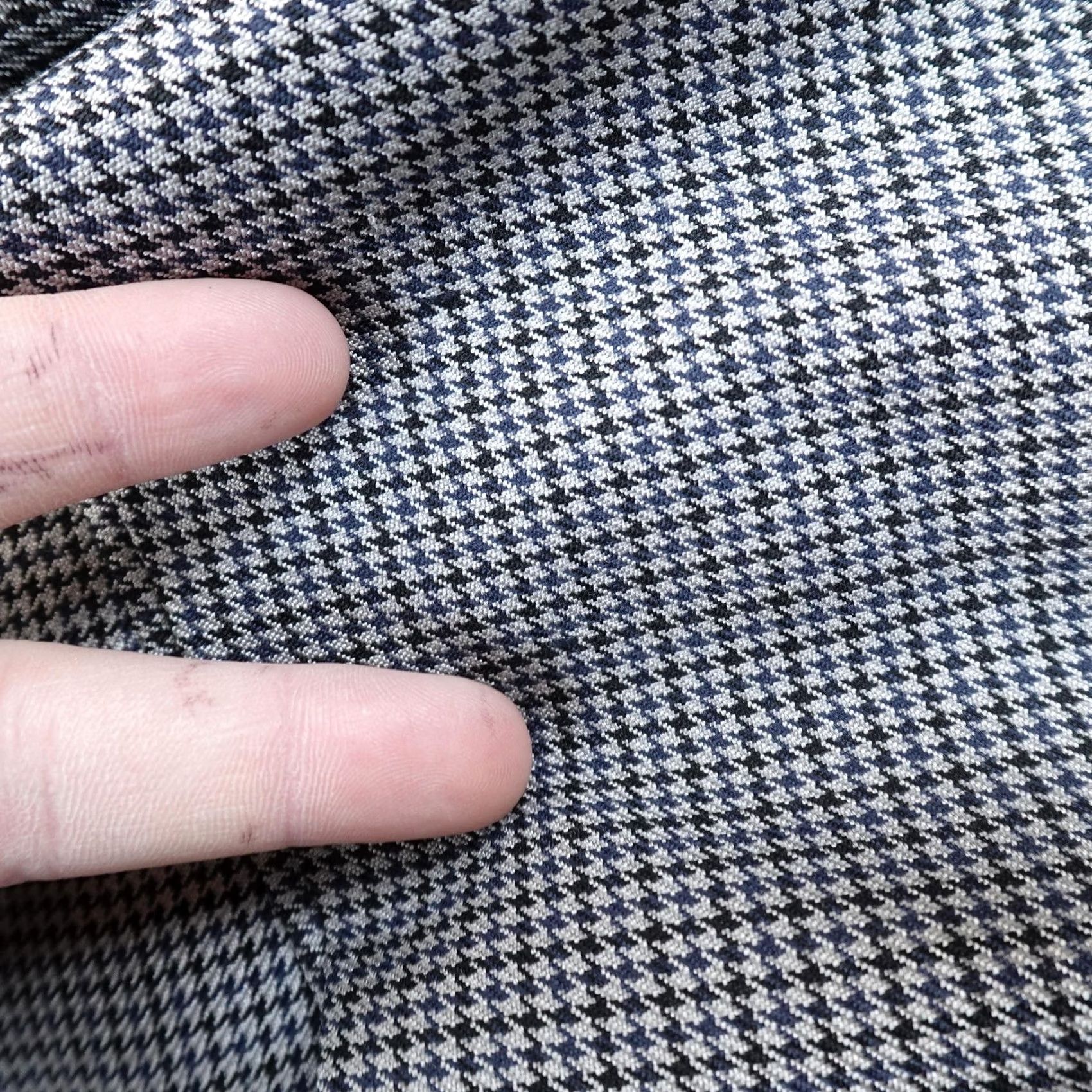 Brooks Brothers Brooks Brothers Sport Coat Jacket Gray Houndstooth Silk Wool 40 Mens Notch Four-Button 2 Piece Vintage No Size US XXS / EU 40 - 4 Thumbnail