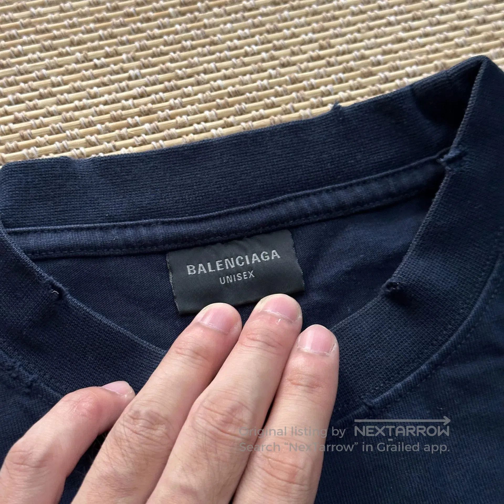Balenciaga Balenciaga Distressed Blue Short Sleeve Tee. Size US S / EU 44-46 / 1 - 5 Thumbnail