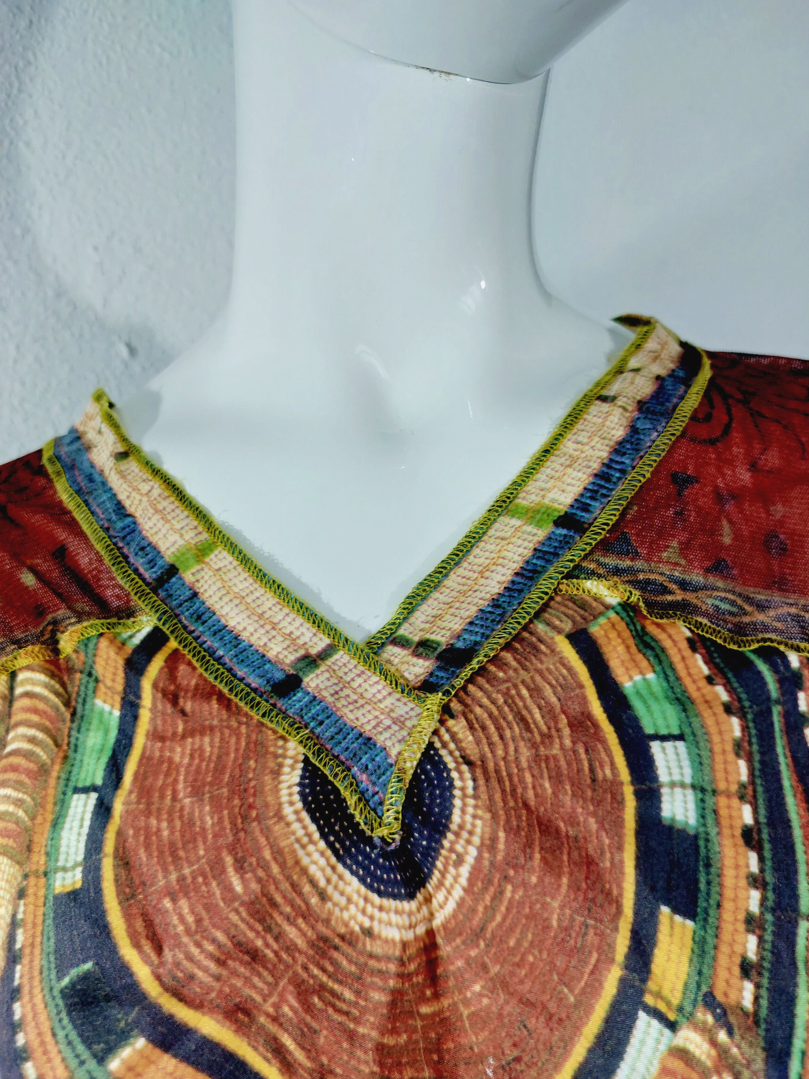 Jean Paul Gaultier Jean Paul Gaultier Rainbow Boho Hippe Kaleidoscope Top Shirt Size US S / EU 44-46 / 1 - 4 Thumbnail