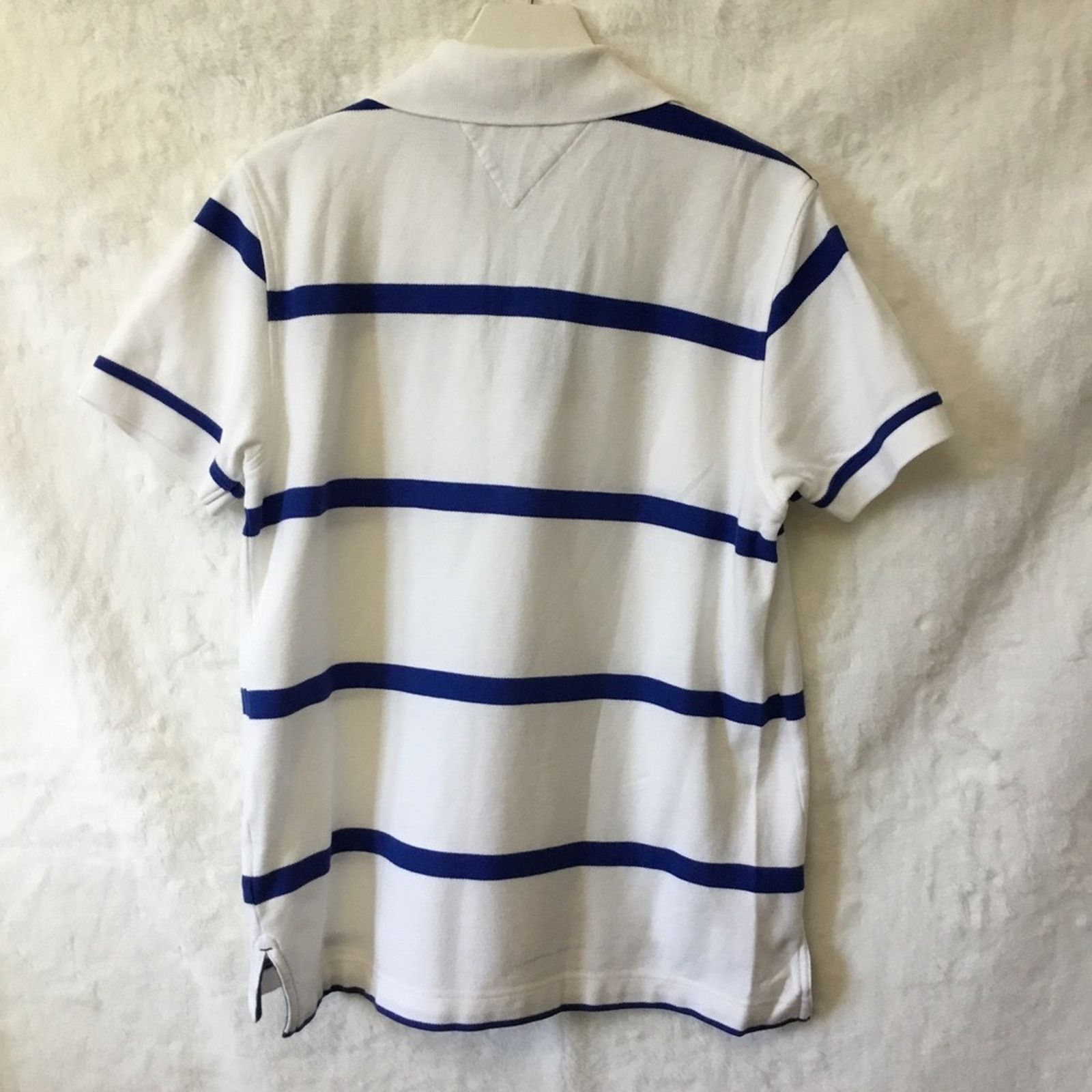 Tommy Hilfiger Tommy Hilfiger Men White Striped Polo Shirt Size US M / EU 48-50 / 2 - 6 Thumbnail