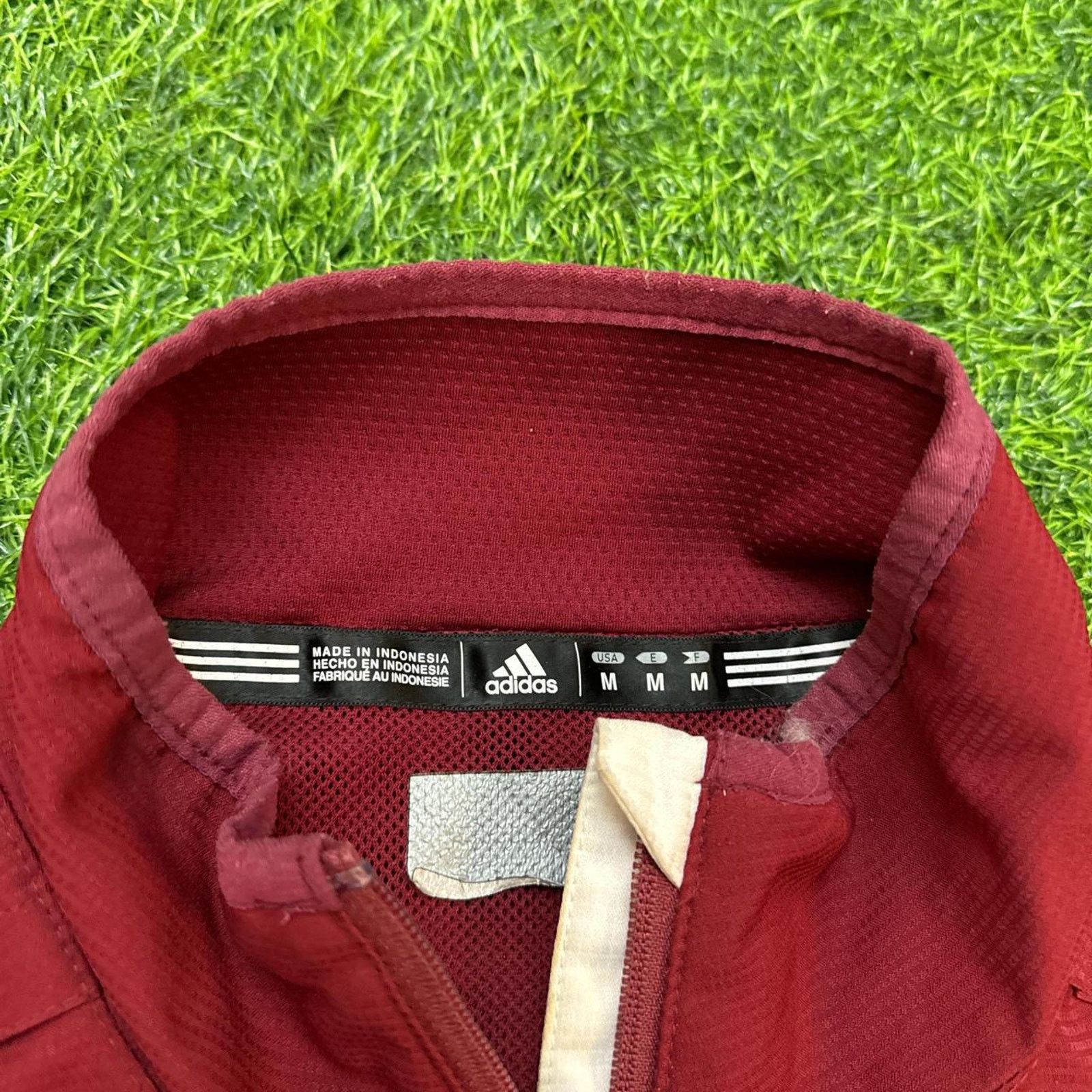 Adidas Adidas Maroon Soccer Quarter-Zip Jacket Size US M / EU 48-50 / 2 - 3 Thumbnail