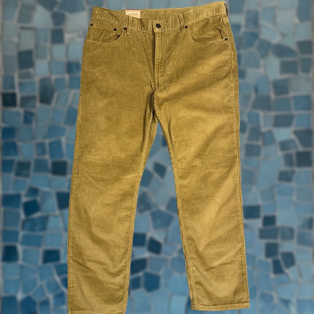 Levi's Levi's Mens 511 Slim Fit Straight Leg Corduroy Chino Pants 32x30 Brown 5 Pocket Trouser Size US 32 / EU 48 - 1 Thumbnail