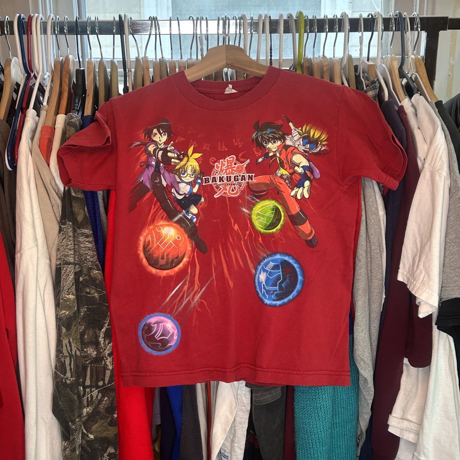 Vintage Y2K Kids Bakugan Graphic T-Shirt Size US L / EU 52-54 / 3 - 1 Thumbnail