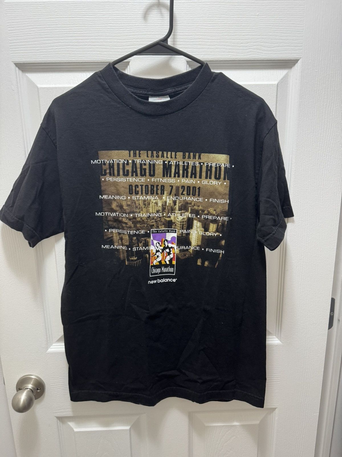 New Balance New Balance Vintage 2001 Chicago Marathon Runner Shirt Black Size US M / EU 48-50 / 2 - 1 Thumbnail