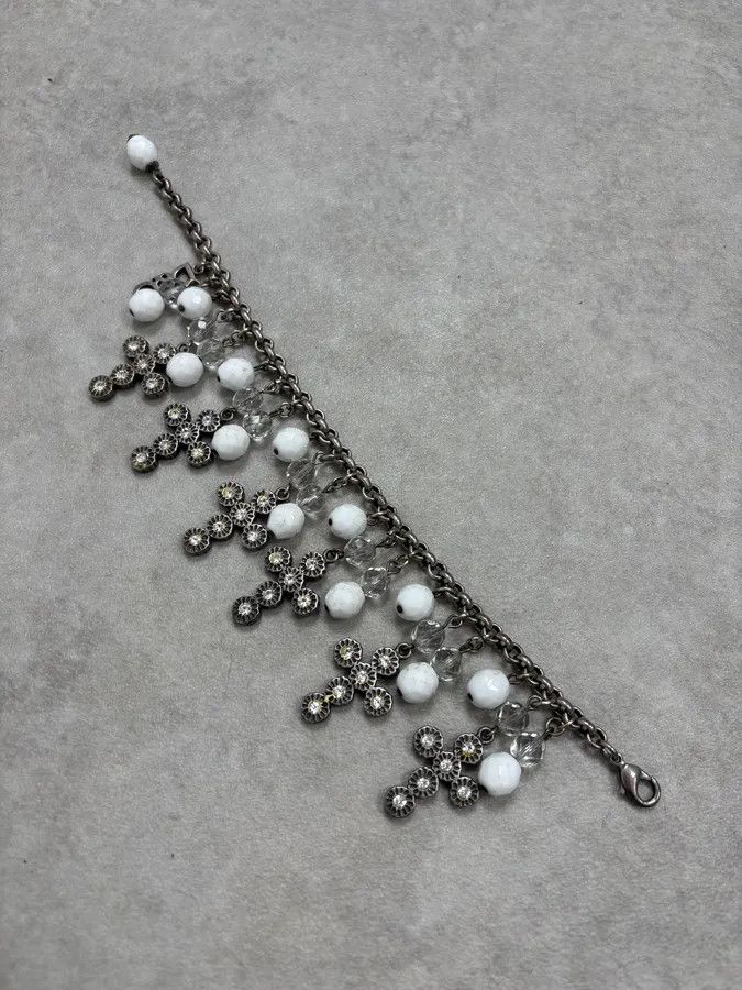 Dolce & Gabbana 2000s Dolce & Gabbana Cross Charm Bracelet Size ONE SIZE - 5 Thumbnail