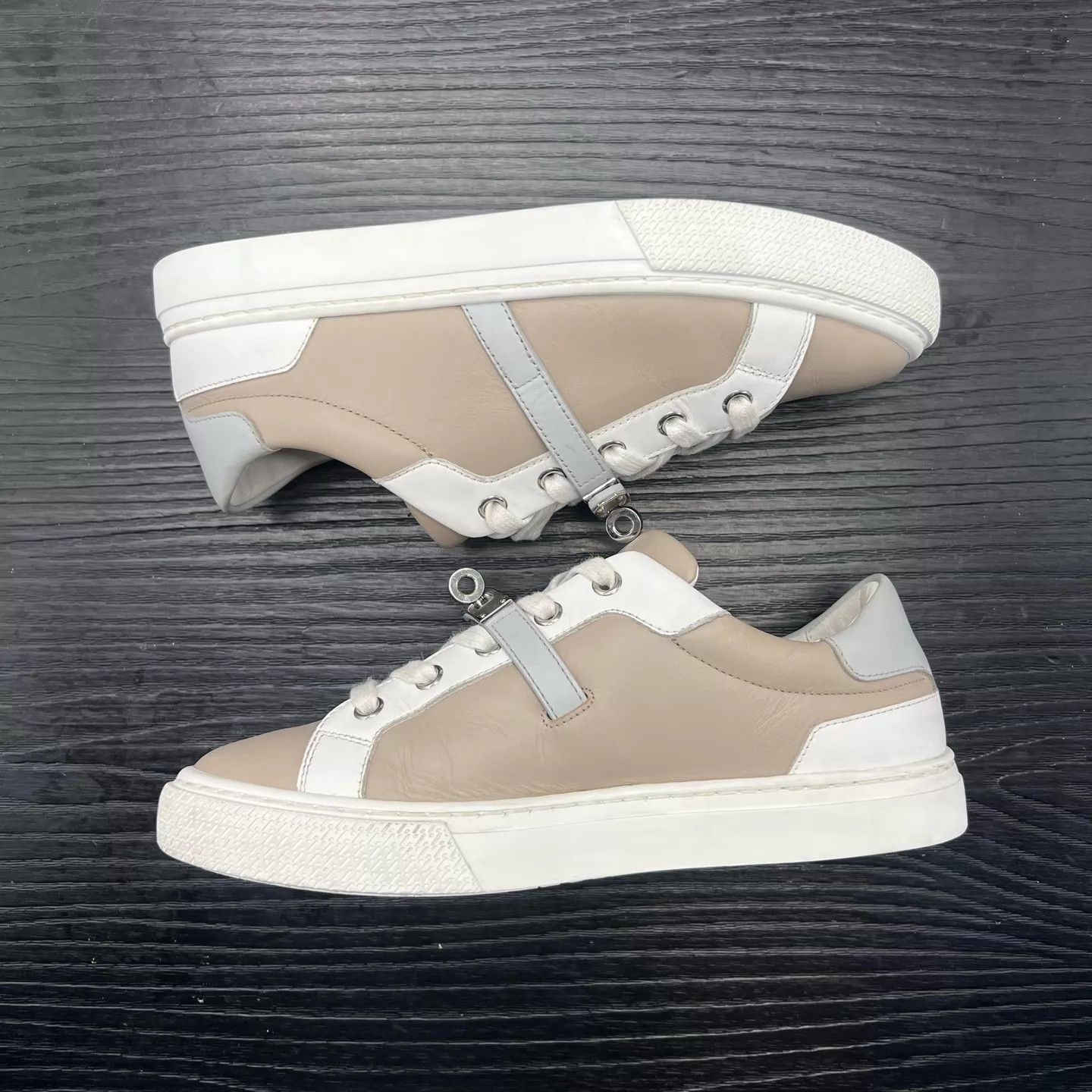 Hermes Hermès Day Leather Gray Sneaker 36 New Size US 5.5 / IT 35.5 - 2 Thumbnail