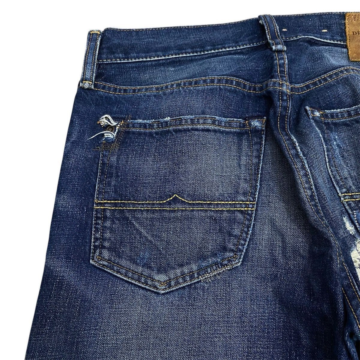 RRL Ralph Lauren Ralph Lauren Distressed Denim Pant Size US 30 / EU 46 - 11 Thumbnail