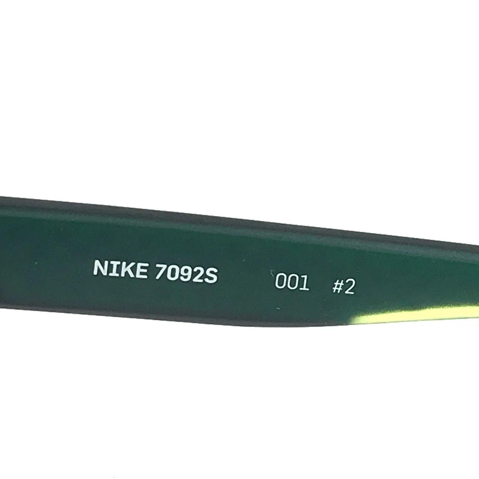 Nike NIKE 7092S 001 BLACK/GREEN EYEGLASSES FRAMES 55-14-140 Size ONE SIZE - 6 Thumbnail