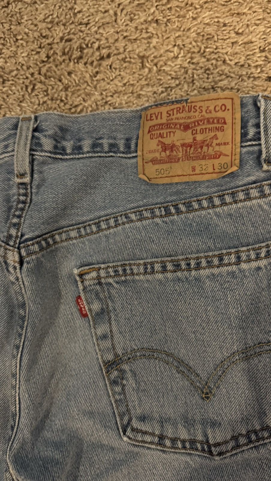Levi's Levis 505 Hem undone Size US 32 / EU 48 - 4 Thumbnail
