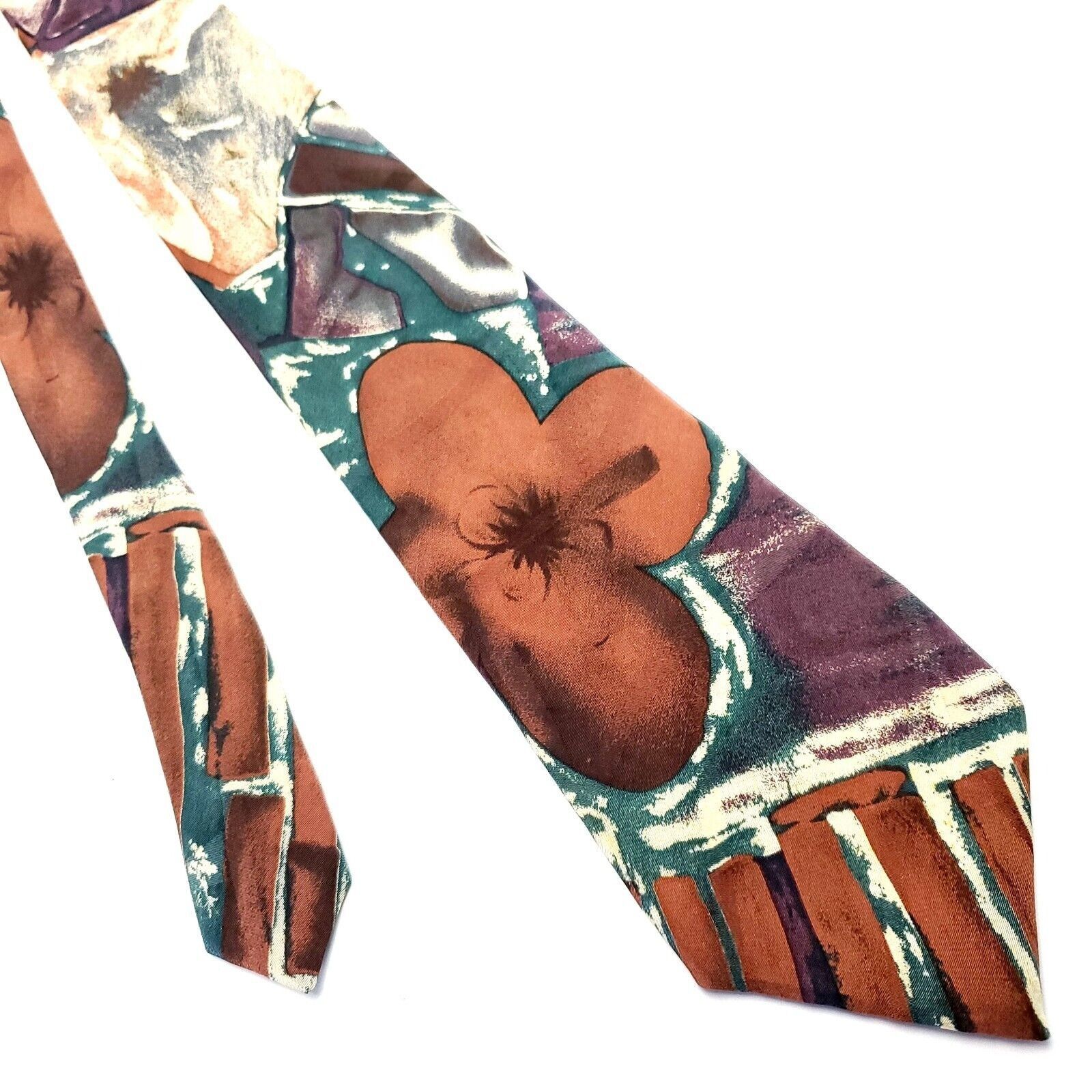 Pierre Cardin Pierre Cardin Multi Colored Silk Tie Woven Short Wide Floral Size ONE SIZE - 1 Thumbnail