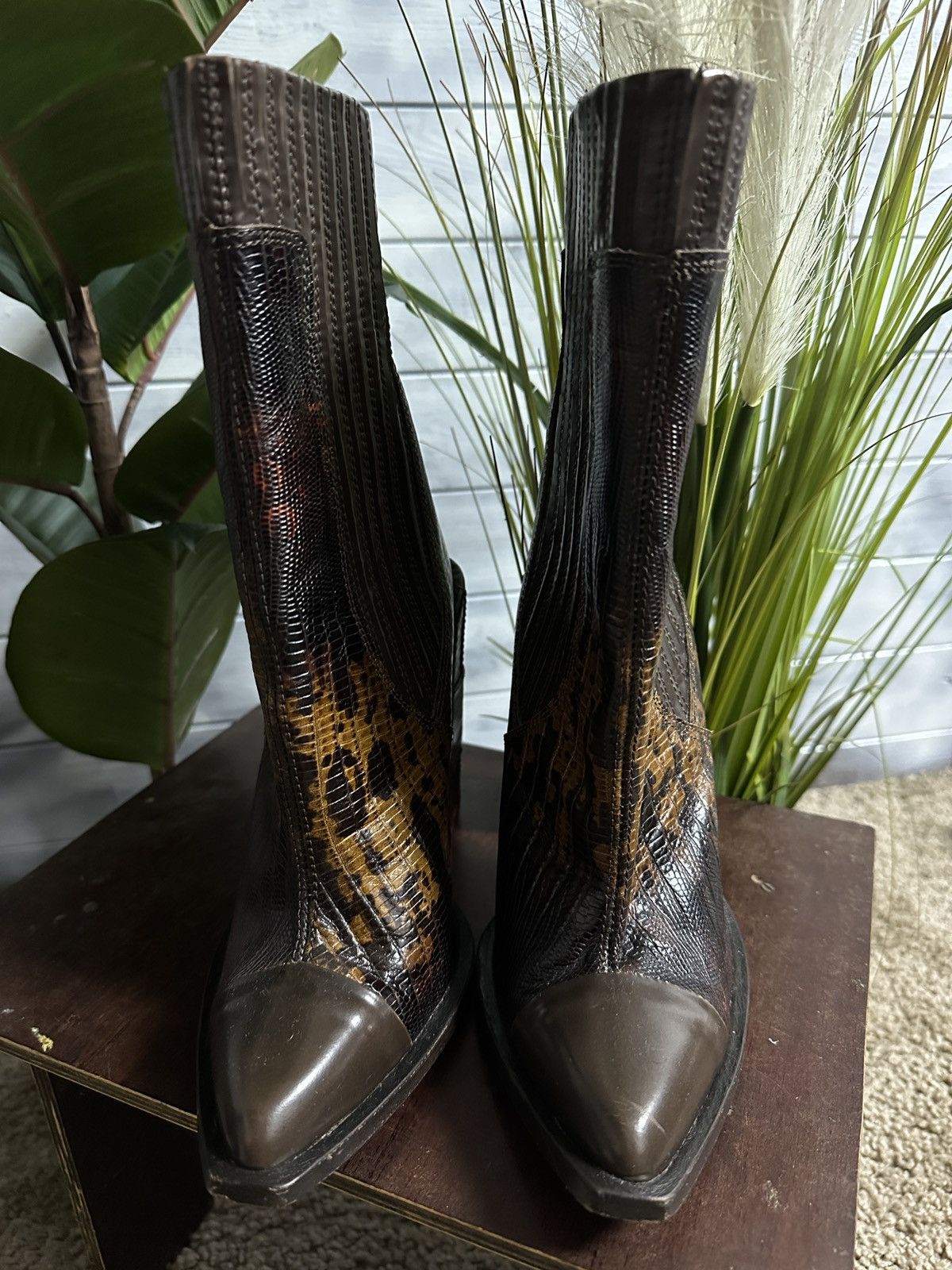 Japanese Brand × Leather Rare Boots Real Leather Snake U Made In Portugal Avant-Garde Size US 8 / IT 38 - 6 Thumbnail
