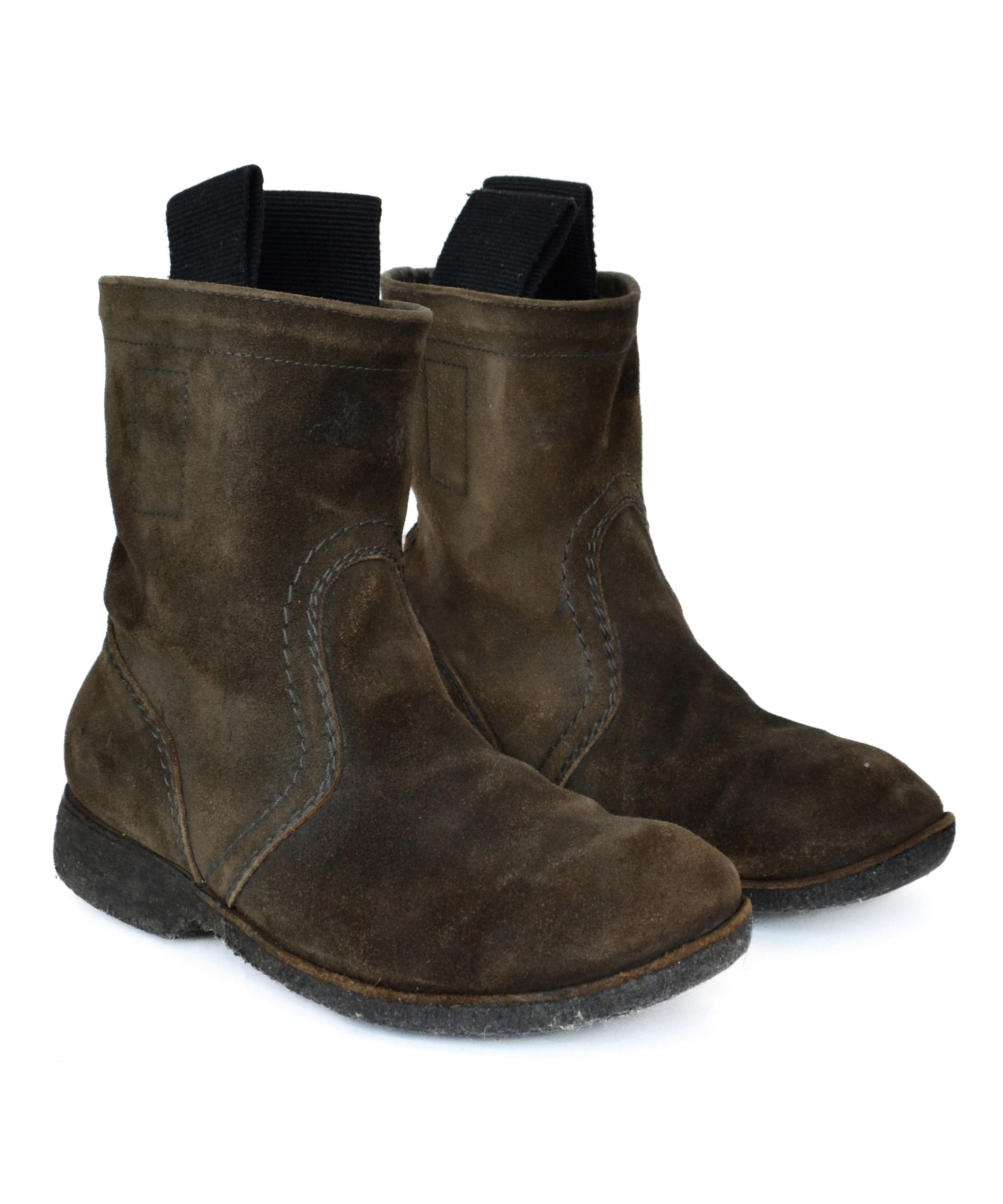 Rick Owens RICK OWENS Boots Suede Brown Shoes Leather Creeper Vintag Size US 7 / EU 40 - 4 Thumbnail