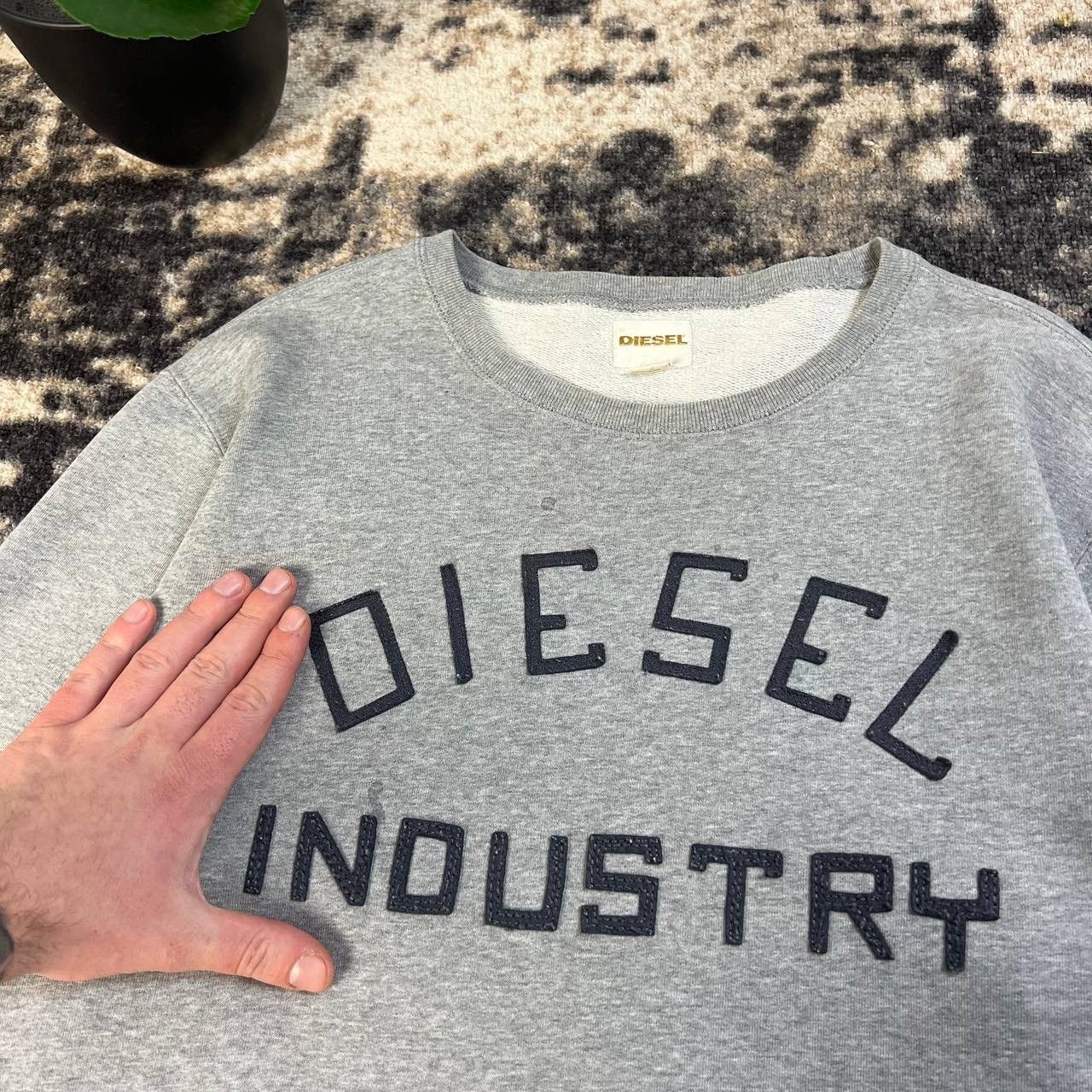 Diesel Diesel Big Embroidered Logo Luxury Sweatshirt Size US XXL / EU 58 / 5 - 4 Thumbnail