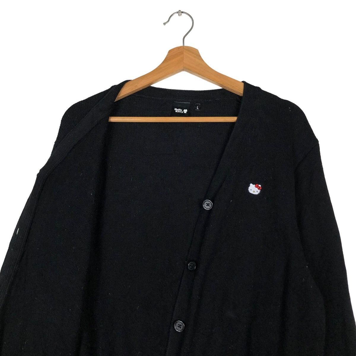 Cartoon Network 🔥VINTAGE RICH BLACK CARDIGAN JACKET HELLO KITTY CARTOON Size US L / EU 52-54 / 3 - 12 Thumbnail