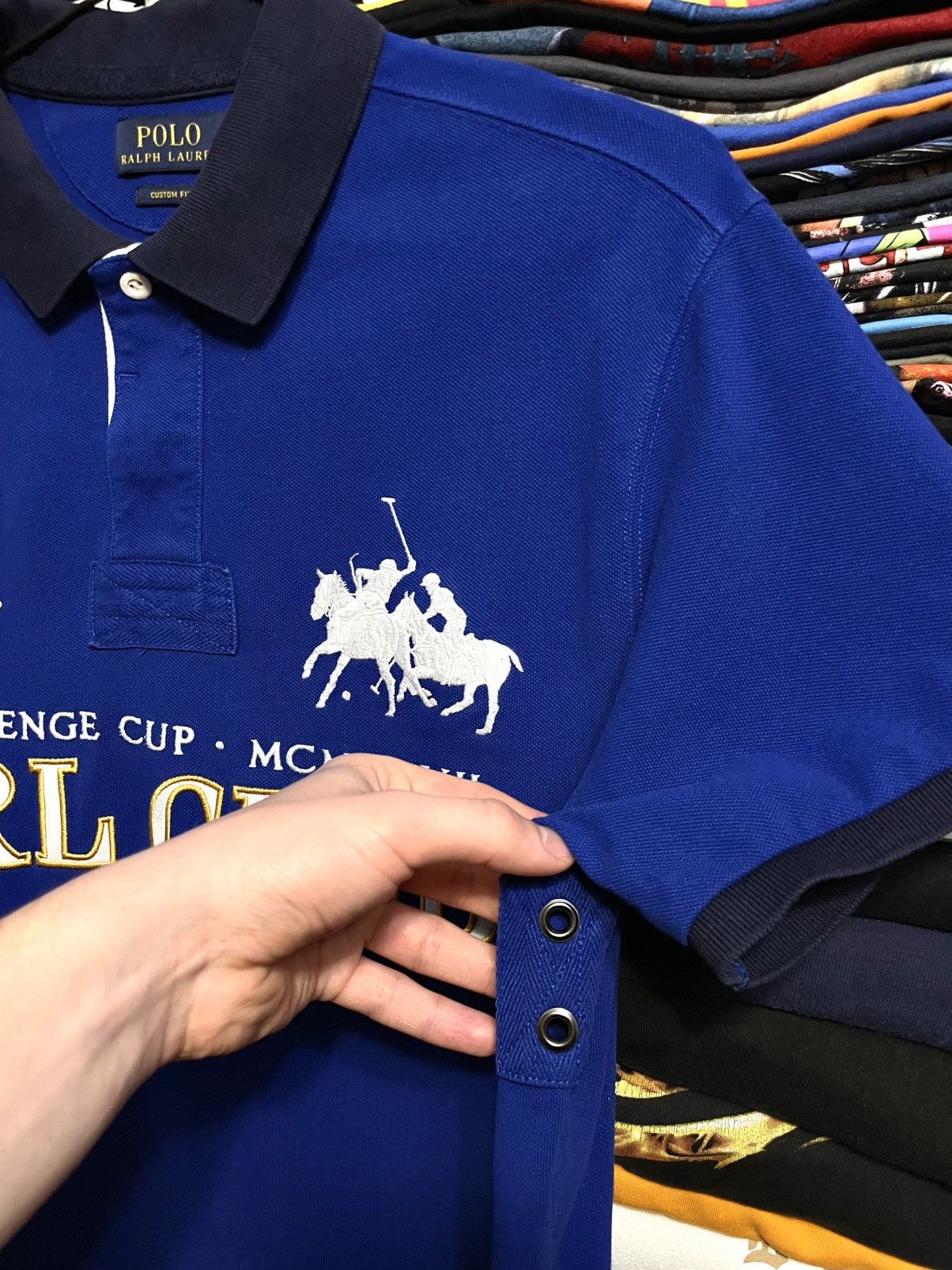 Polo Ralph Lauren Vintage Polo Ralph Lauren Club Big Logo Chief Keef T Shirt Size US L / EU 52-54 / 3 - 6 Thumbnail