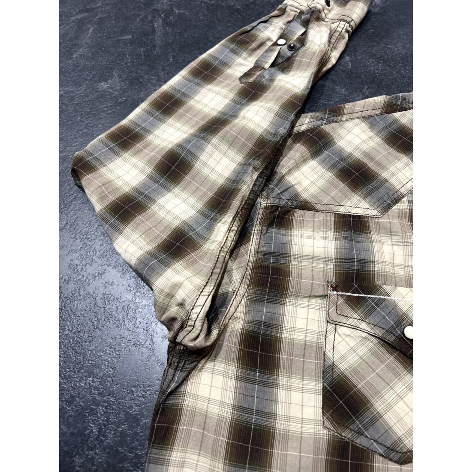 Vintage Rafter C Shirt Western Plaid Pearl Snap Button-Up XL Brown Mens Cowboy Rodeo Size US XL / EU 56 / 4 - 5 Thumbnail