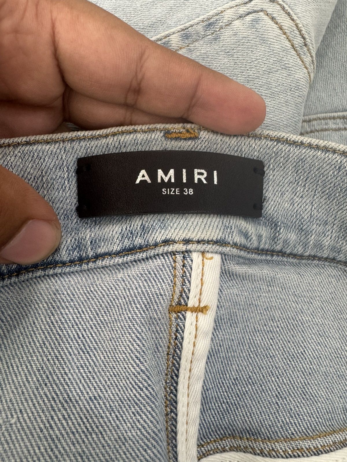 Amiri Amiri MX1 Bandana Jacquard Jean Light Blue Size US 38 / EU 54 - 3 Thumbnail