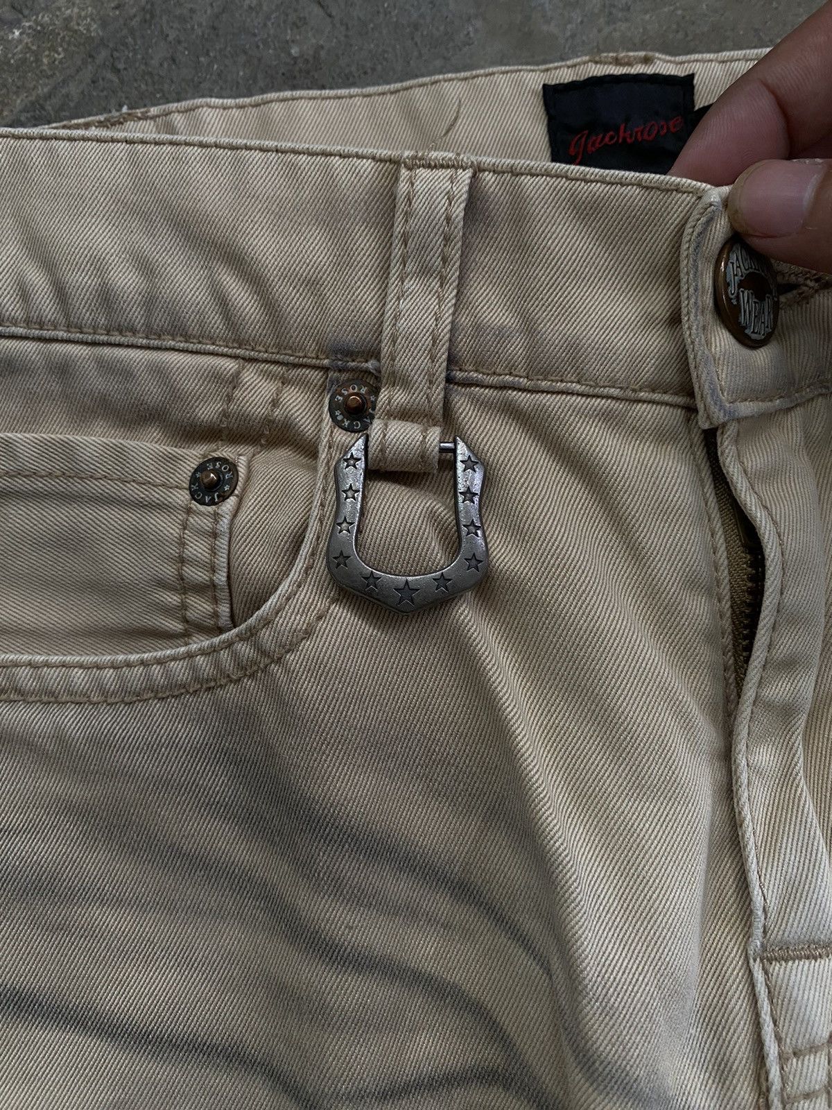JACKROSE Jackrose Slim Flare Beige Denim Size US 29 - 8 Thumbnail