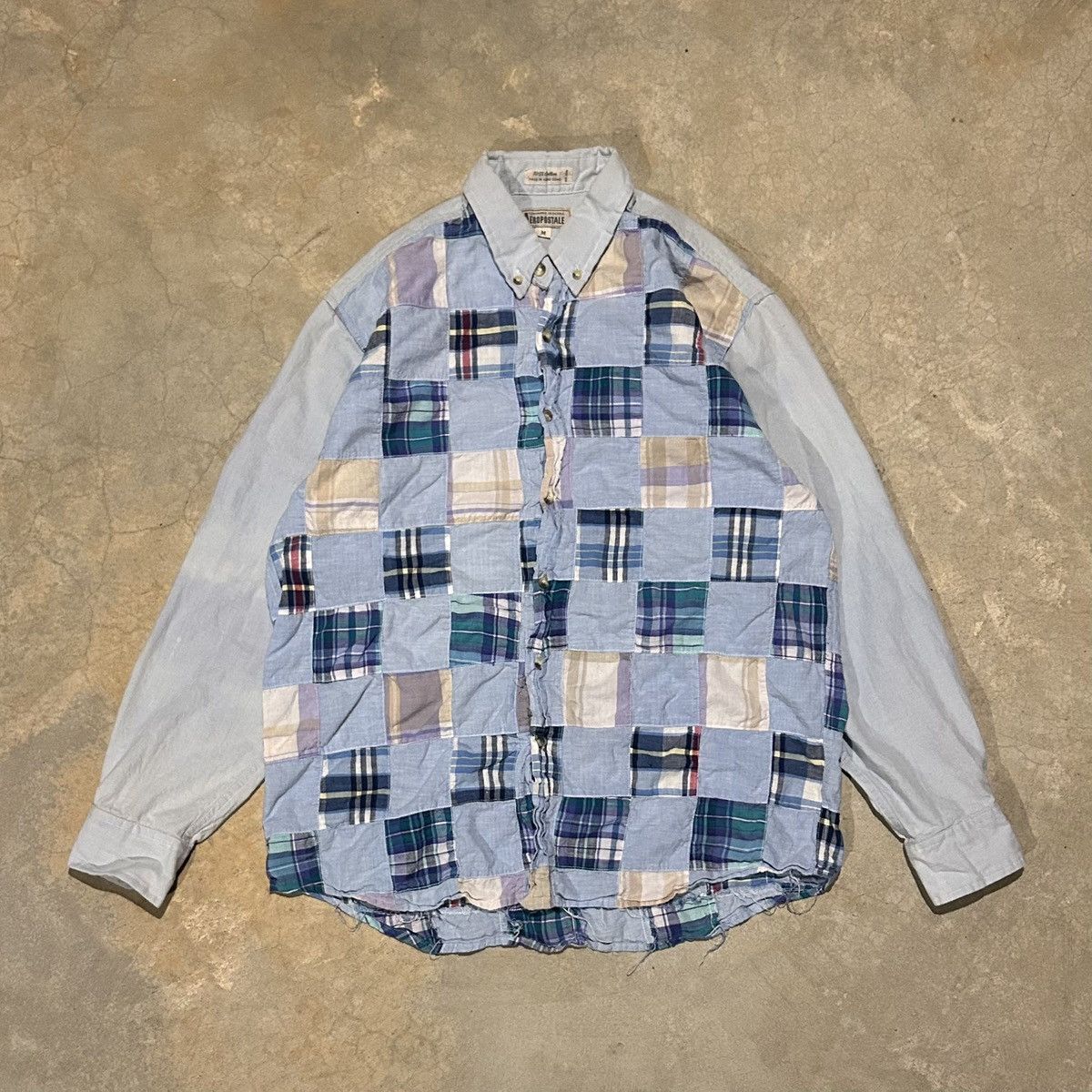 Aeropostale × Vintage Vintage 1980s Aeropostale Patchwork Sewn Button Up Shirt Size US M / EU 48-50 / 2 - 1 Thumbnail