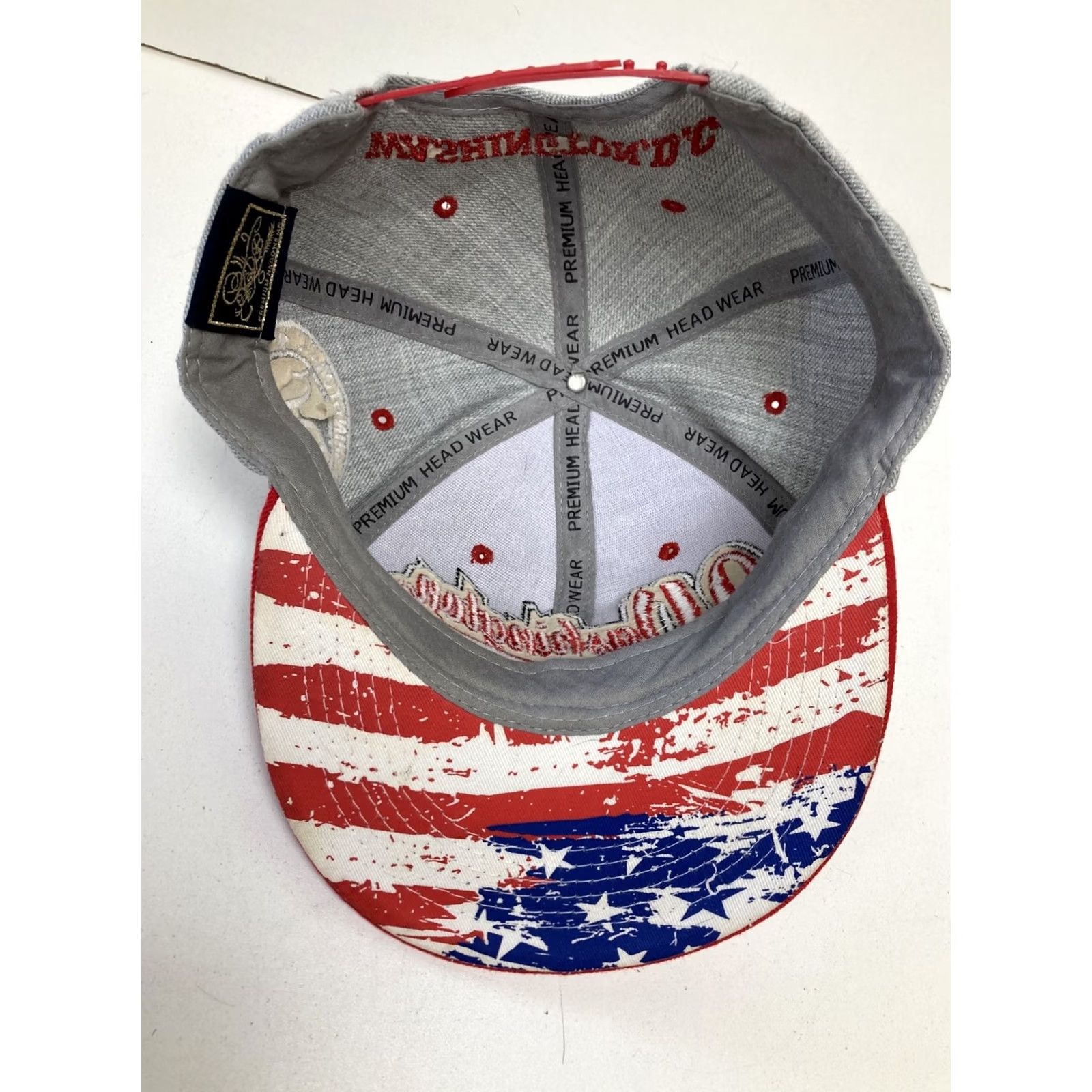 Bally VINTAGE? Washington DC Snapback Ball Cap Hat Adjustable Baseball Adult Gray Turquoise Snapback Men Size ONE SIZE - 7 Thumbnail