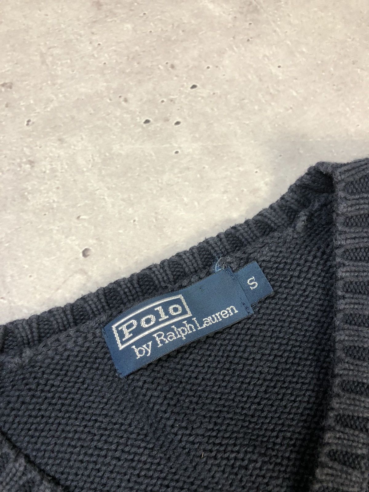 Polo Ralph Lauren × Vintage Vintage Polo Ralph Lauren Blue Cotton Sweater Vest Size US S / EU 44-46 / 1 - 4 Thumbnail