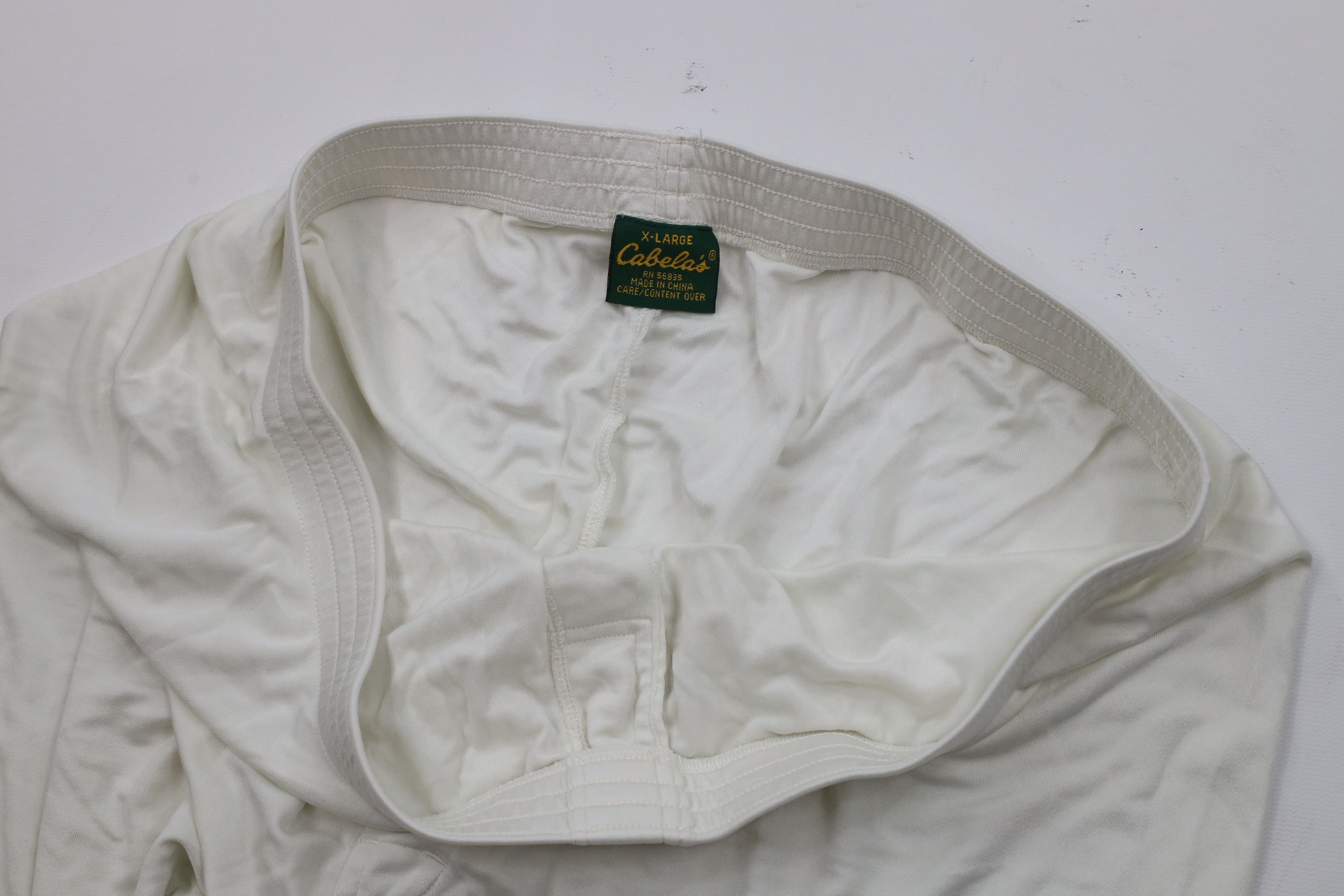 Cabelas × Vintage Vintage 90s Cabelas Knit Cuffed Joggers Jogger Pants White Size US 38 / EU 54 - 7 Thumbnail