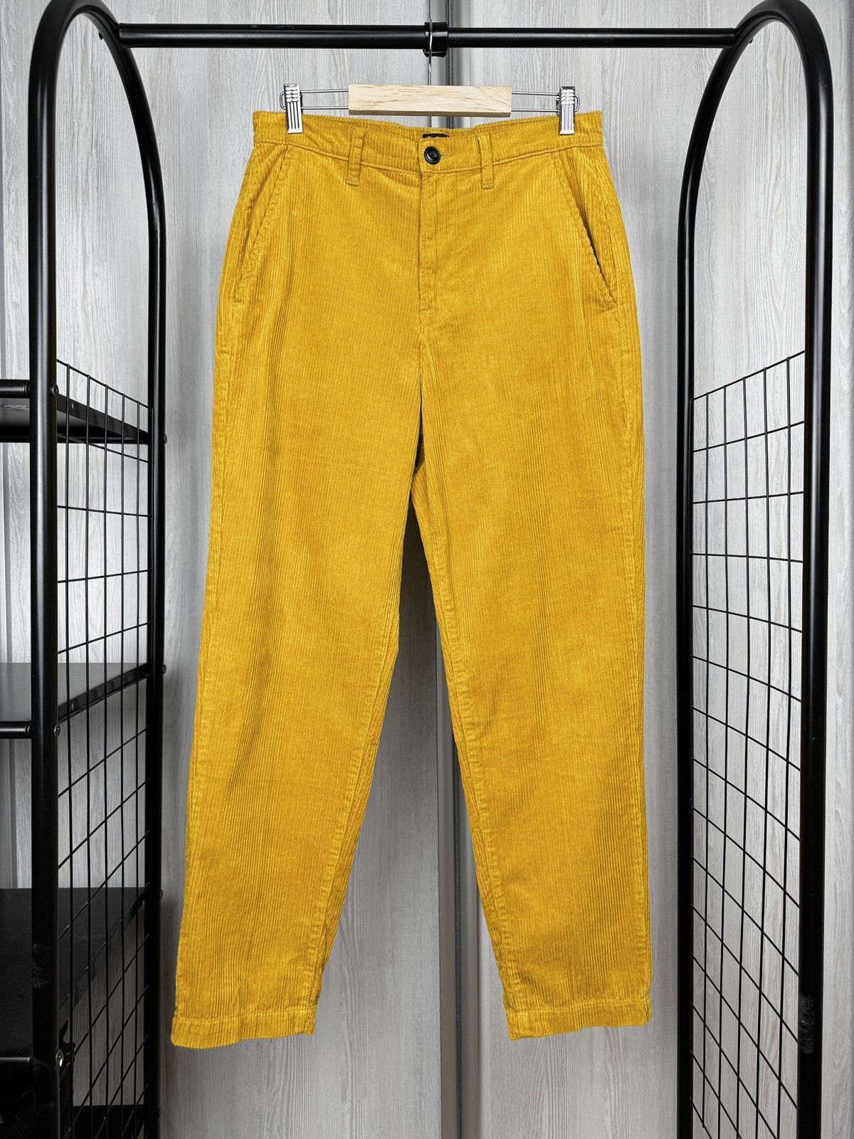 Lee LEE Corduroy Relaxed Chino Nugget Gold Cropped Size US 29 - 3 Thumbnail