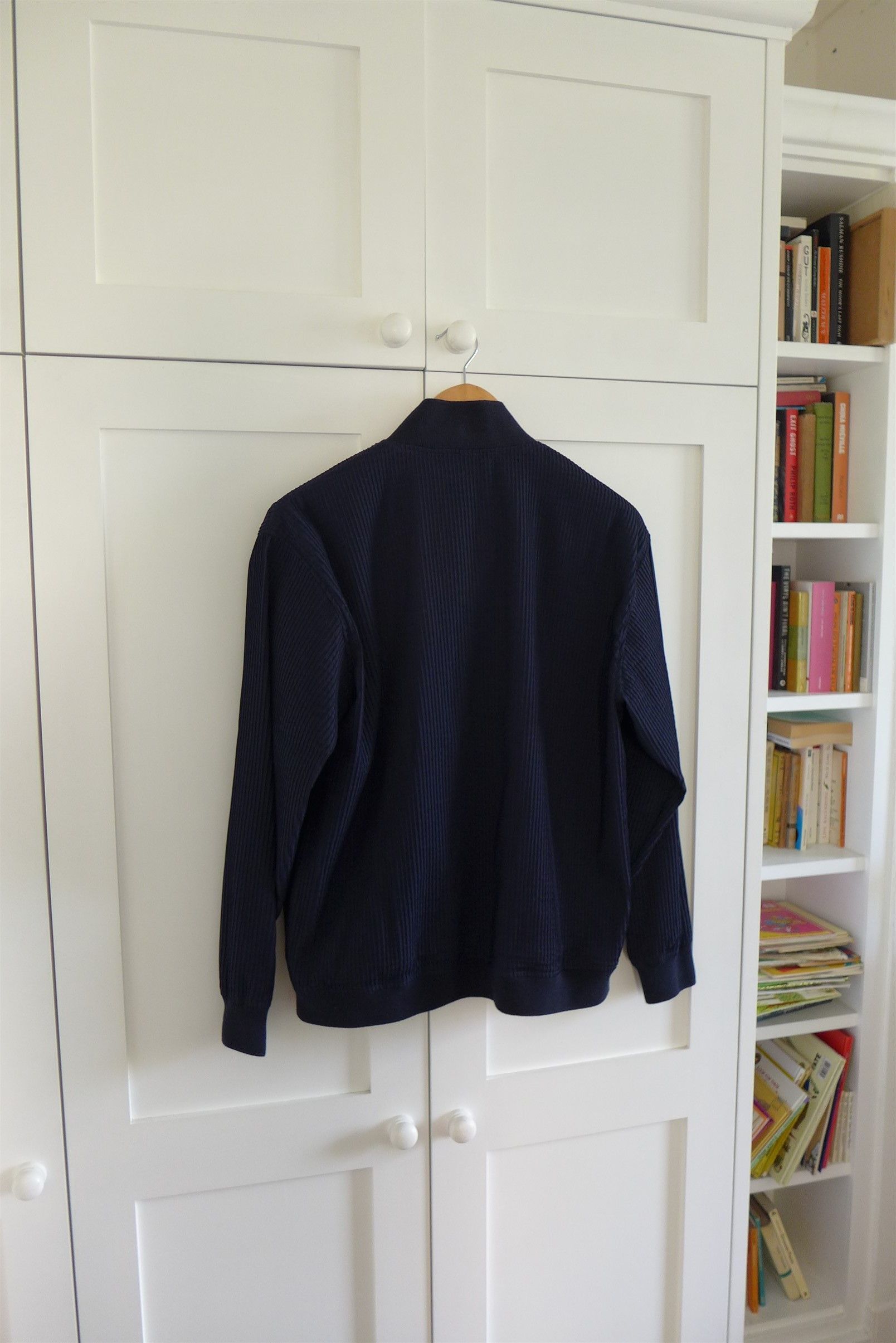 Barena Barena Oversized Light Bomber Jacket - Navy Virgin Wool Size US S / EU 44-46 / 1 - 2 Thumbnail