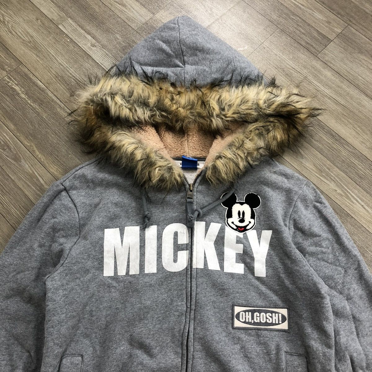 If Six Was Nine 2000s Hole Haus Mickey Disney LGB GOA Sherpa Fur Jacket Y2K Size US M / EU 48-50 / 2 - 2 Thumbnail