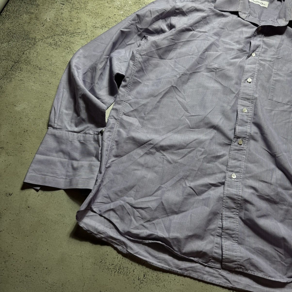 Christian Dior Monsieur vintage christian dior striped shirt button ups luxury Size US L / EU 52-54 / 3 - 3 Thumbnail