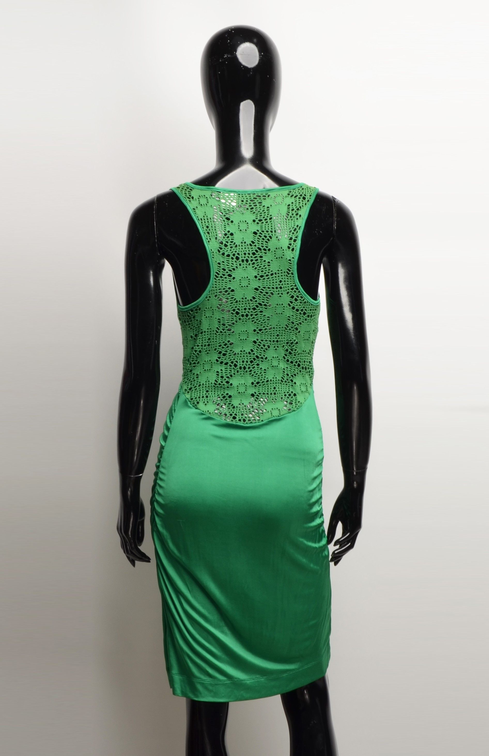 Vintage Miss Sixty Y2K Bodycon Floral Back Mini Dress