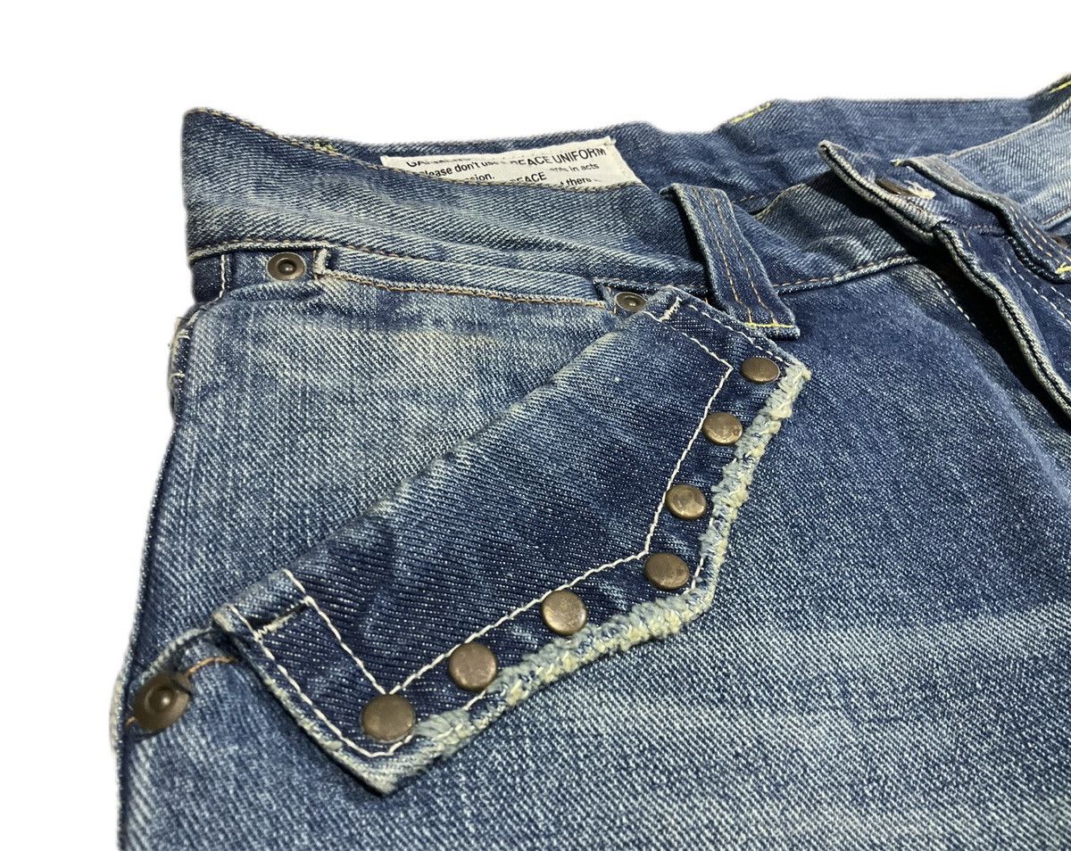 Hysteric Glamour × If Six Was Nine × Japanese Brand 🔥Sick Y2K Rock Wood Rivet Flared Denim LGB Size US 30 / EU 46 - 4 Thumbnail