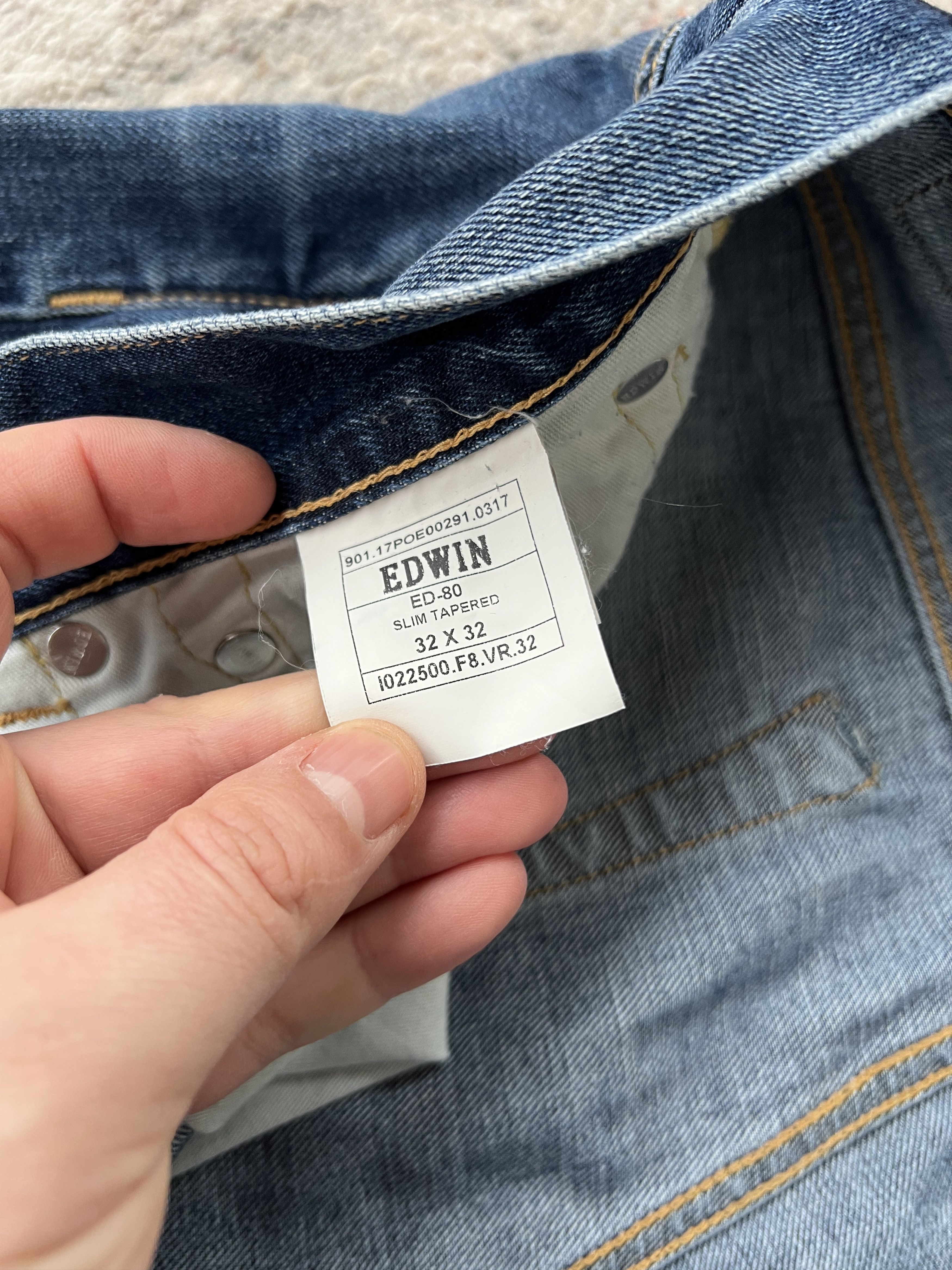 Edwin Edwin ED-80 Slim Tapered Denim Pants Size US 32 / EU 48 - 3 Thumbnail
