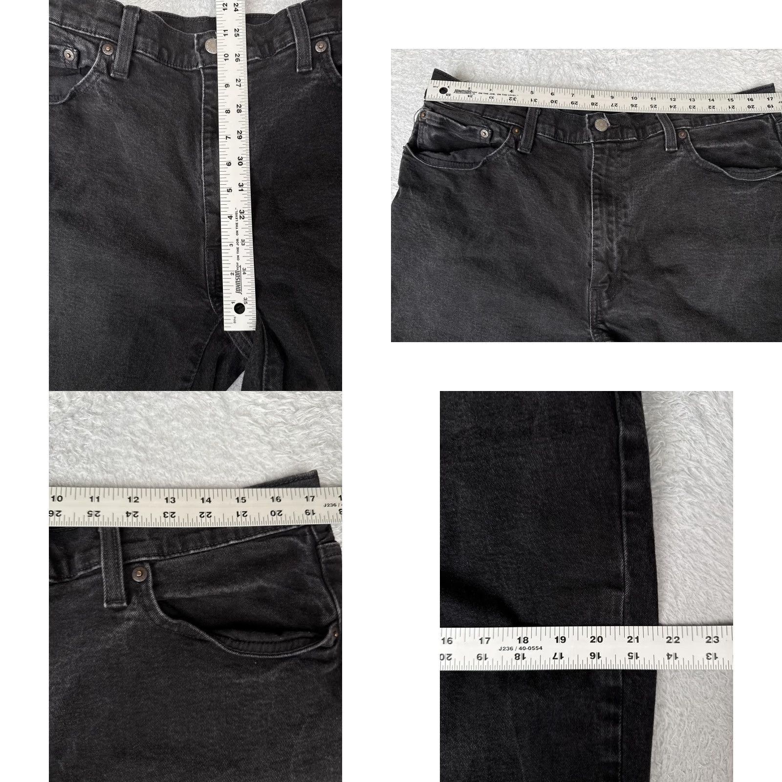 Levi's Levi's 541 Athletic Taper Jeans Men 38x30 Black Denim Stretch 5-Pocket Zip Fly Brand: Levi's 500 Series Regular Rise Mid Inseam 30 in Mens Size US 38 / EU 54 - 9 Thumbnail