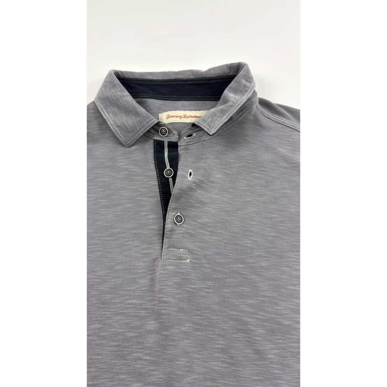Tommy Bahama Tommy Bahama Polo Shirt Mens Large Gray Short Sleeve Modal Blend Casual Golf Top Size US L / EU 52-54 / 3 - 4 Thumbnail