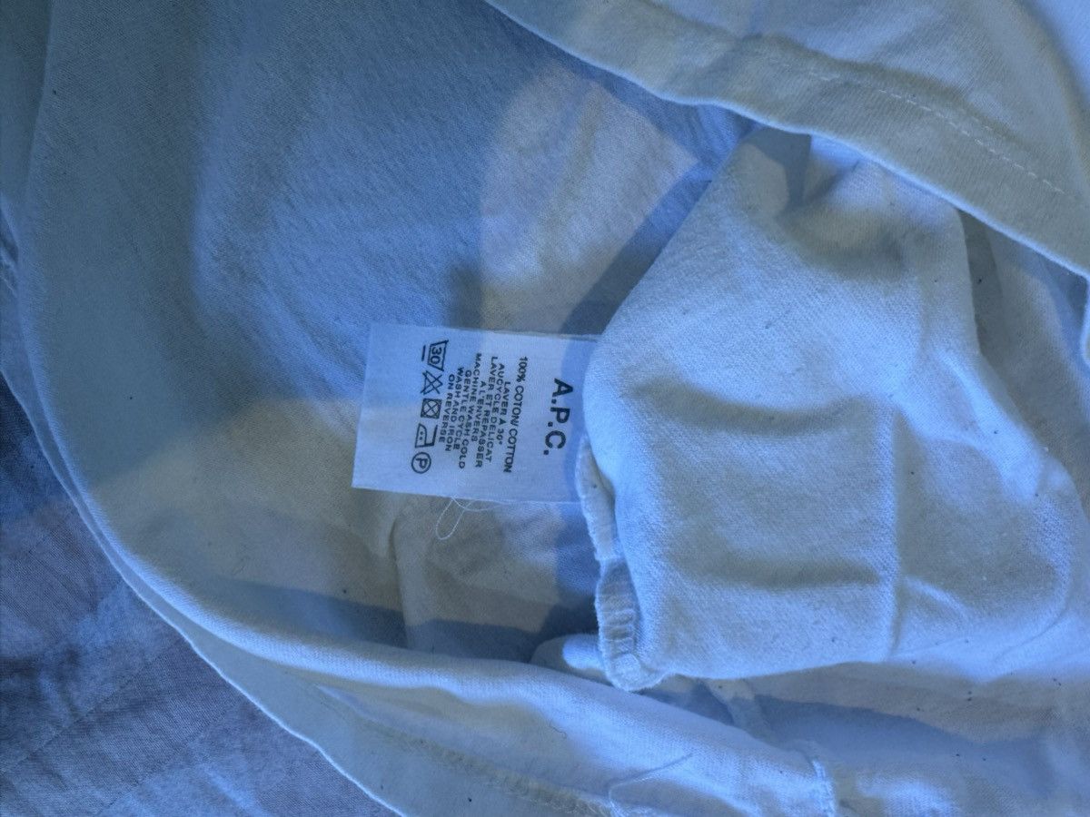 A.P.C. APC white t shirt Size US L / EU 52-54 / 3 - 3 Thumbnail