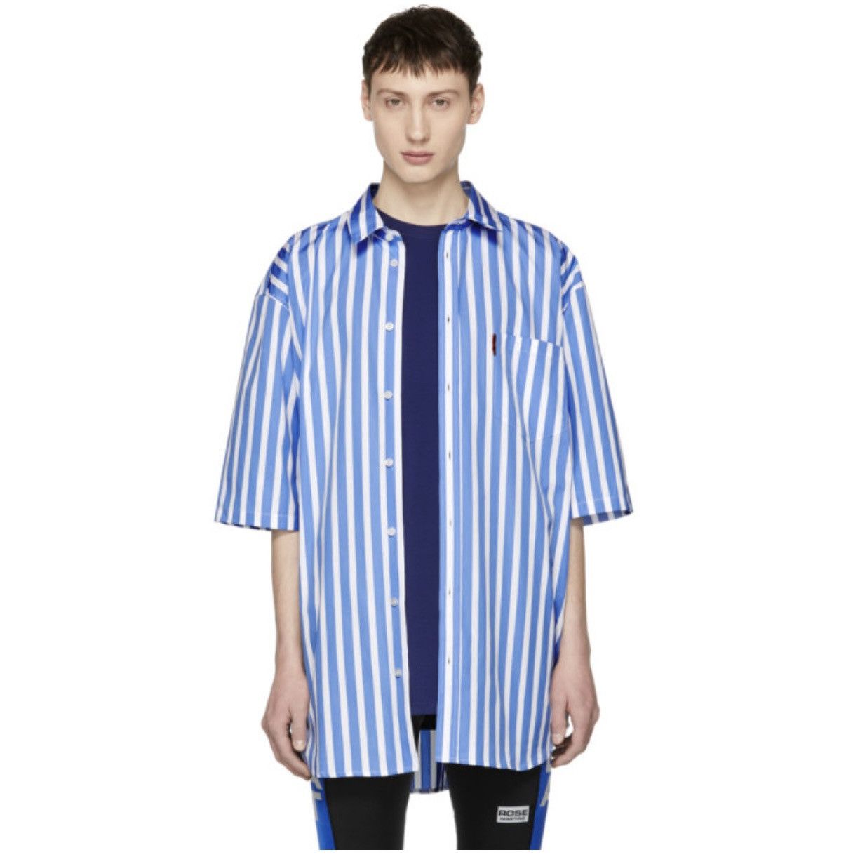 Martine Rose MARTINE ROSE SS18 STRIPED SS BUTTON UP Size US L / EU 52-54 / 3 - 2 Thumbnail