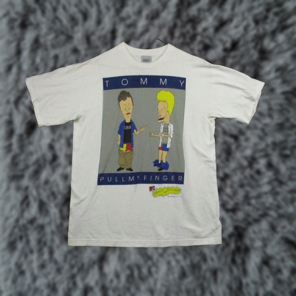 Vintage VINTAGE Beavis and Butt-Head Shirt Mens XL MTV Tommy Pull My Finger 90s Tee Size US XL / EU 56 / 4 - 1 Thumbnail