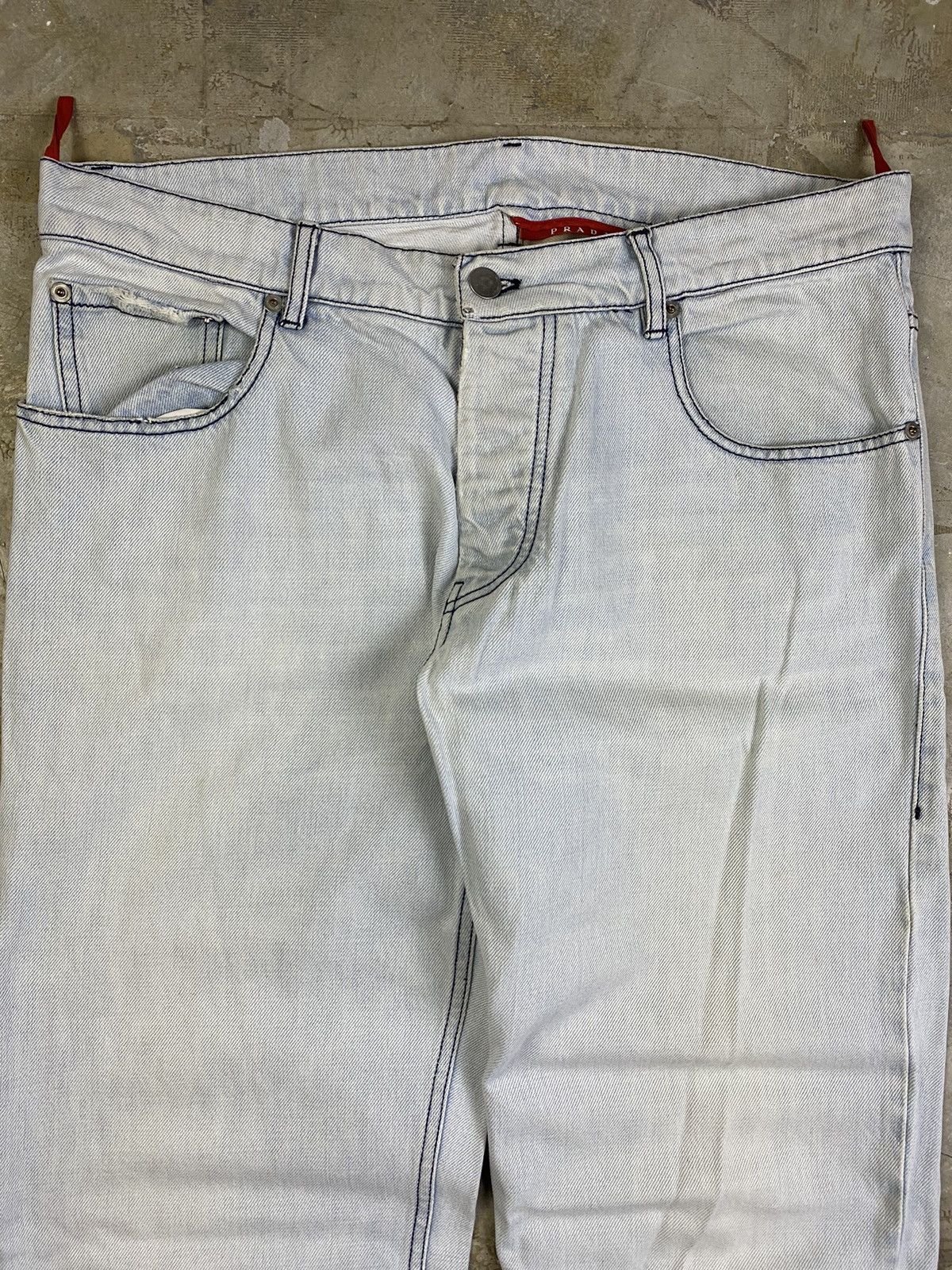 Prada Prada - SS00 Red Tab Denim Jeans Size US 34 / EU 50 - 3 Thumbnail