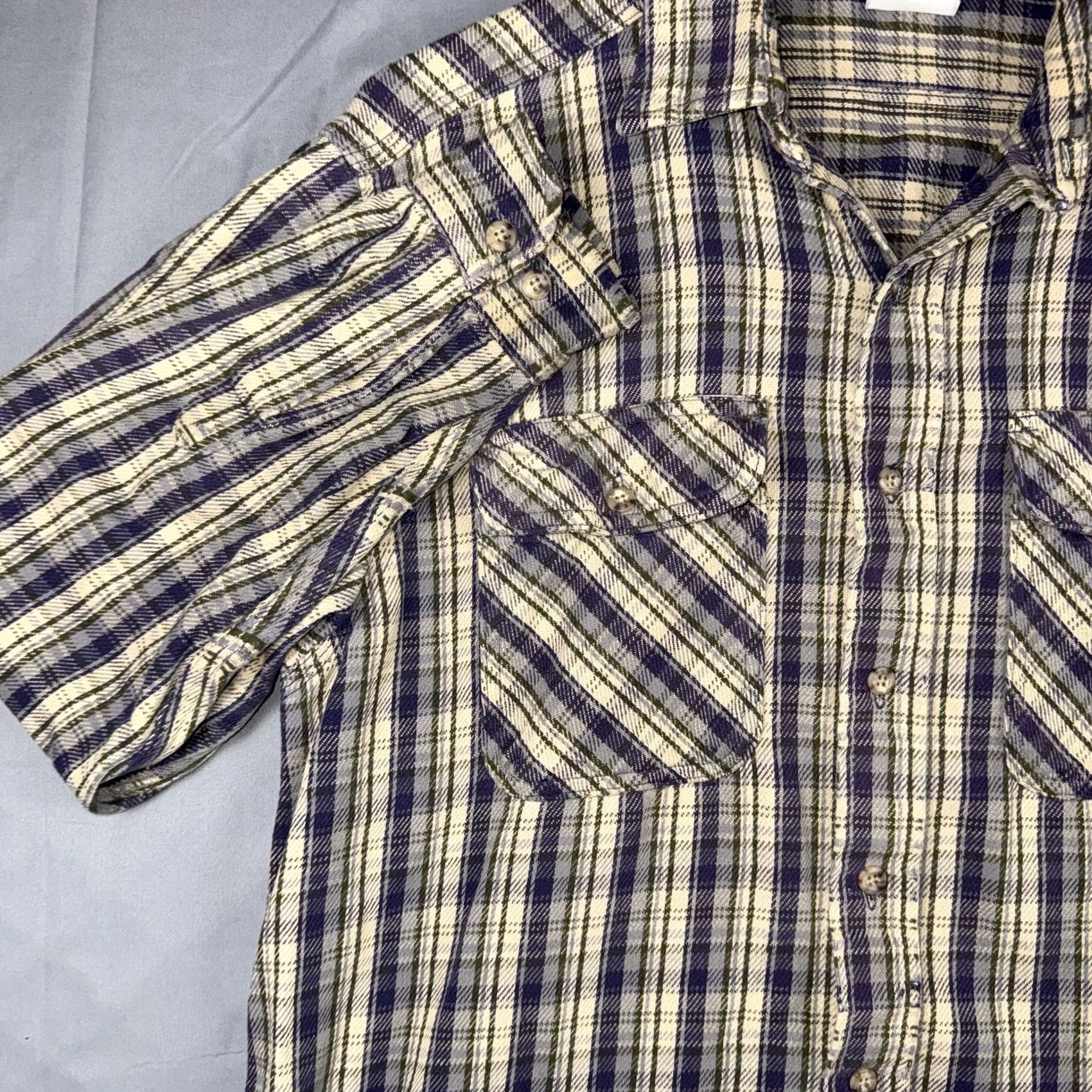 Carhartt Carhartt Shirt Mens Large Blue Plaid Flannel Button Front Long Sleeve Casual Size US L / EU 52-54 / 3 - 5 Thumbnail