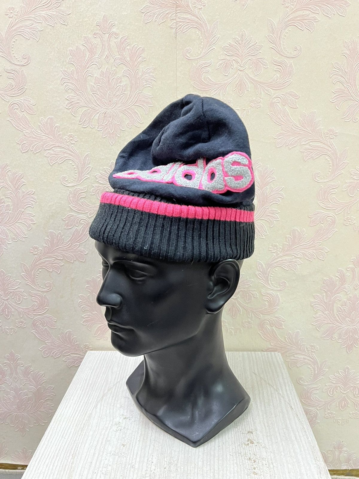 Adidas Vintage Adidas Spell Out Beanie hats Size ONE SIZE - 3 Thumbnail