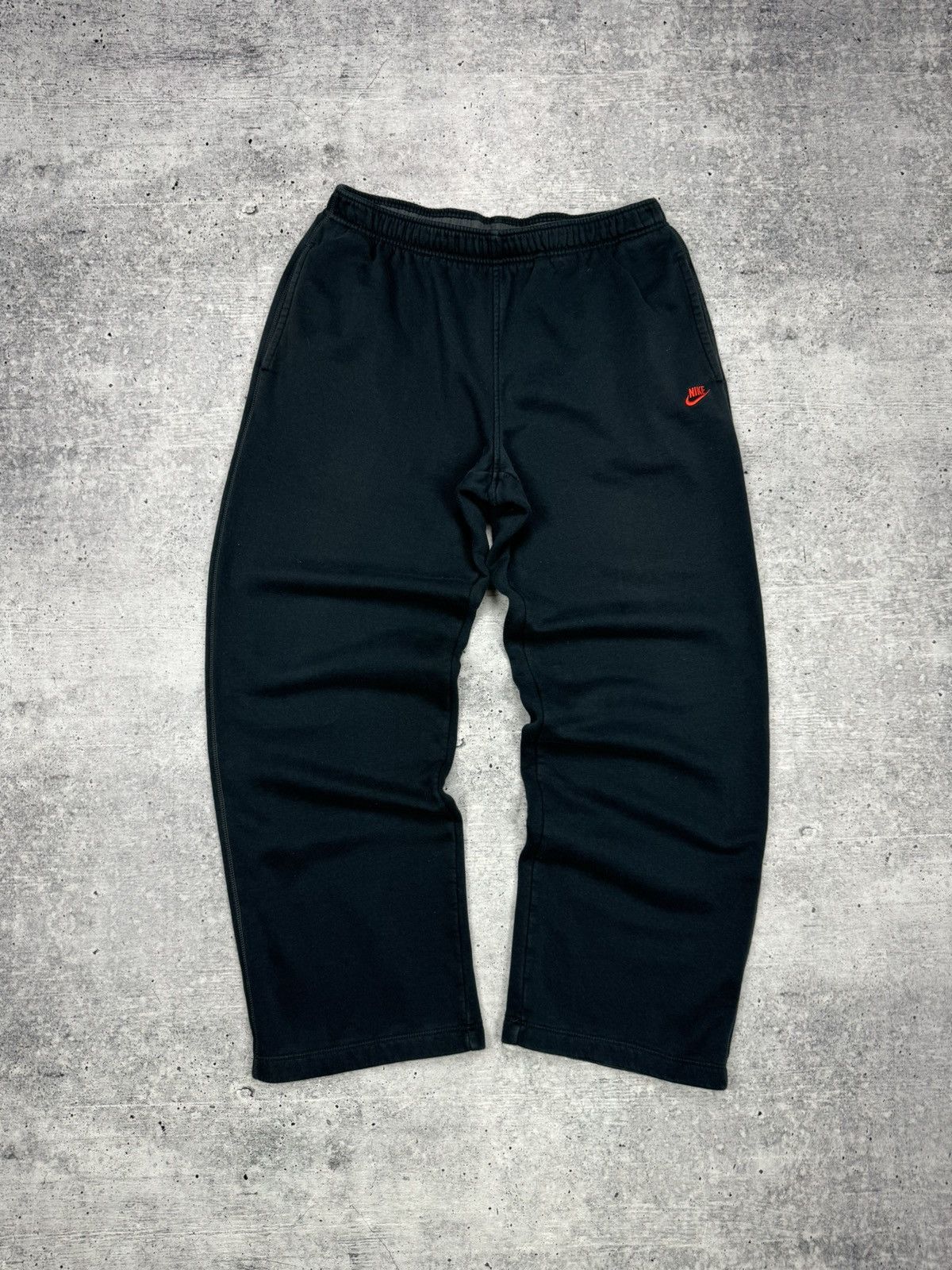 Nike × Vintage Vintage Nike Y2K Style Drill Swoosh Logo Sweatpants Pants Size US 34 / EU 50 - 1 Thumbnail