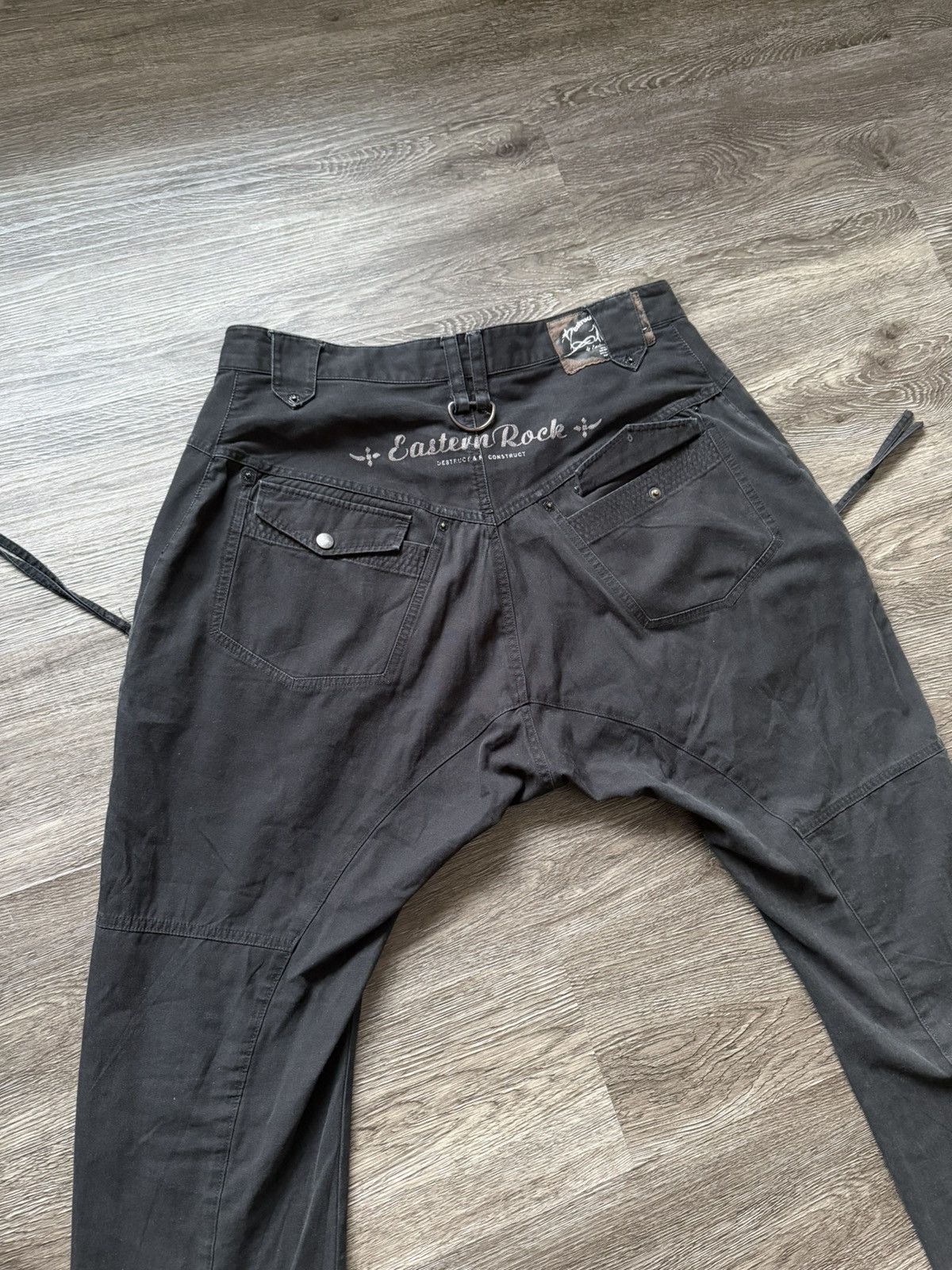 PPFM PPFM Eastern Rock Pants Drop Crotch Zipper Black Cargo Size US 32 / EU 48 - 1 Thumbnail